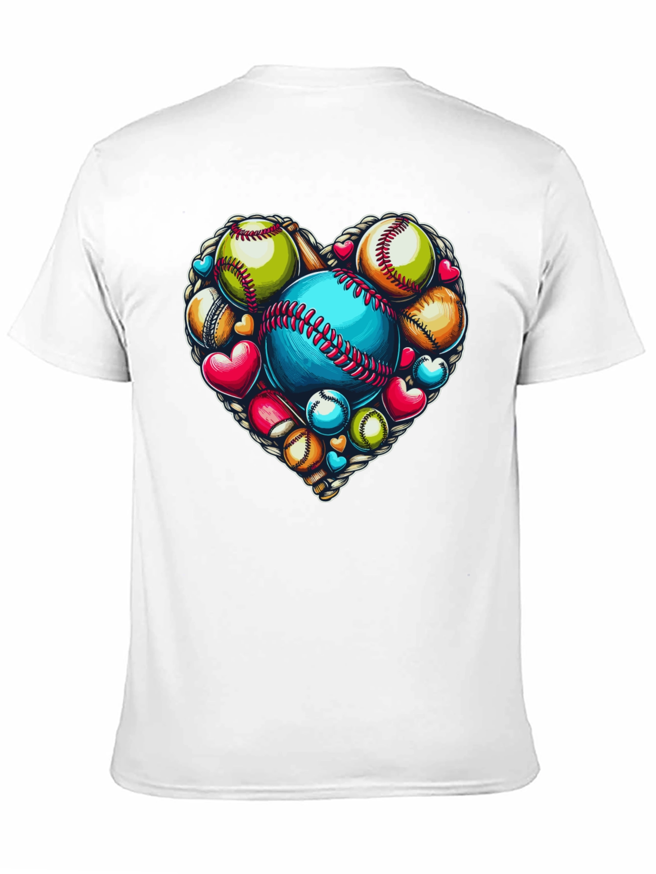 Baseball Heart Graphic Tee