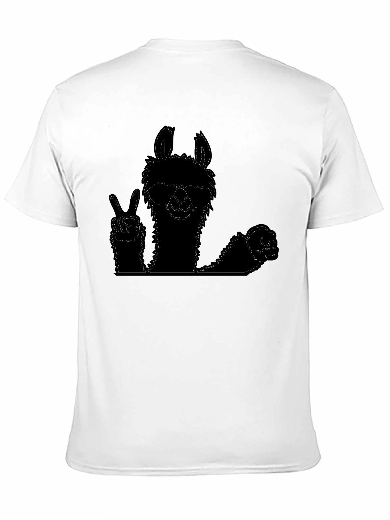 Cool Llama Graphic Tee - Peace Out Style