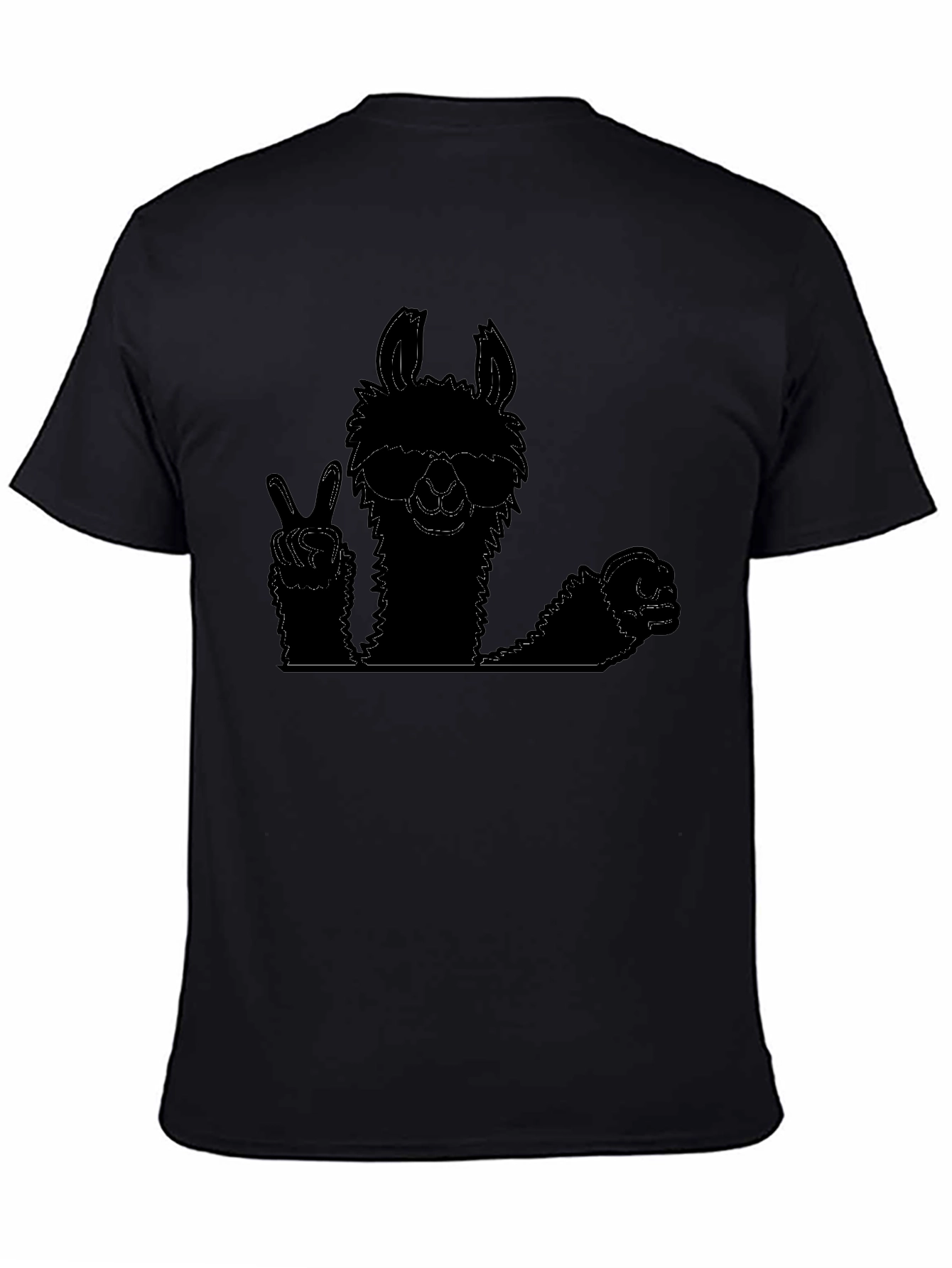 Cool Llama Graphic Tee - Peace Out Style