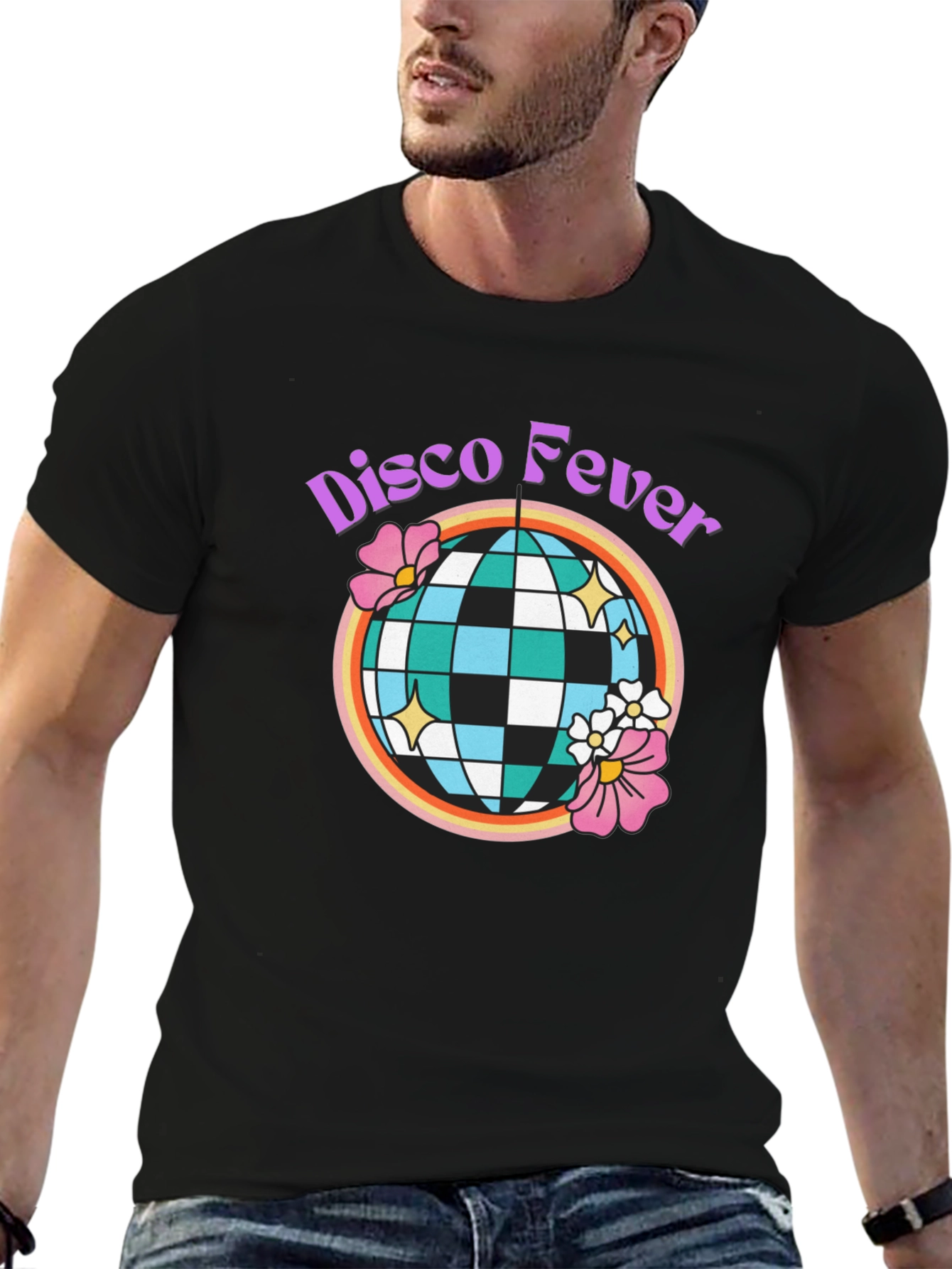 Disco Fever Graphic Tee - Retro Party Shirt