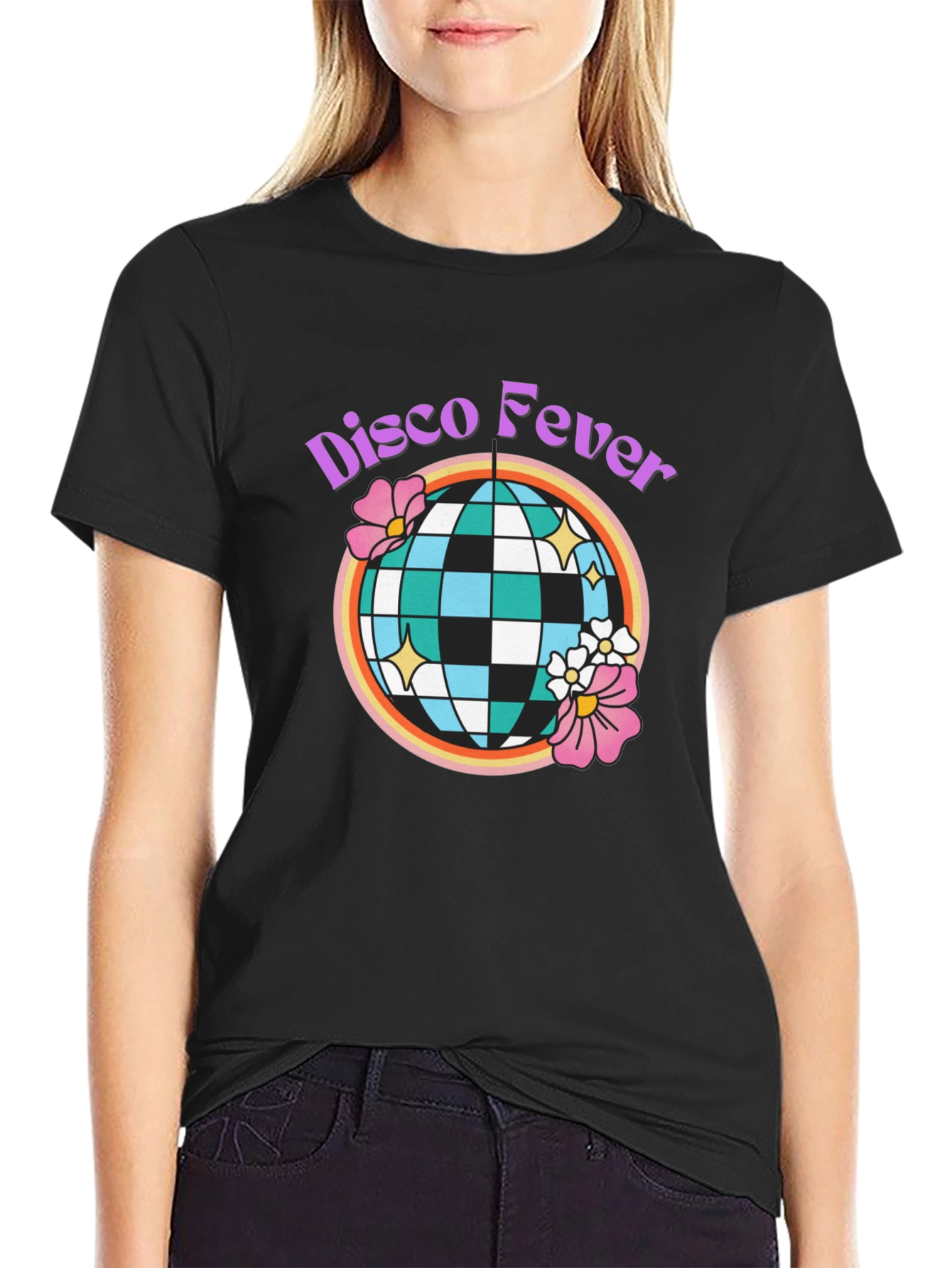 Disco Fever Graphic Tee - Retro Party Shirt