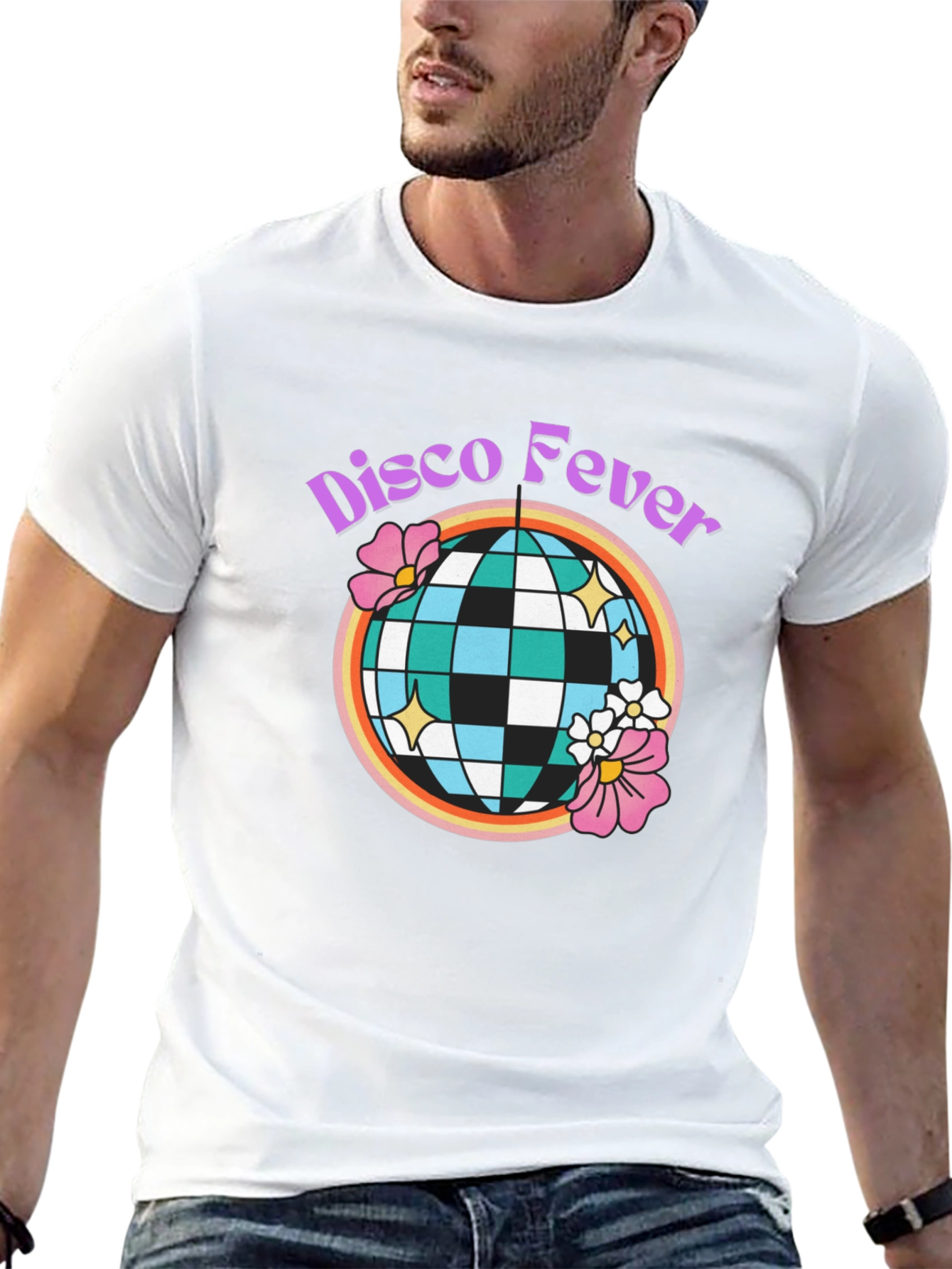 Disco Fever Graphic Tee - Retro Party Shirt