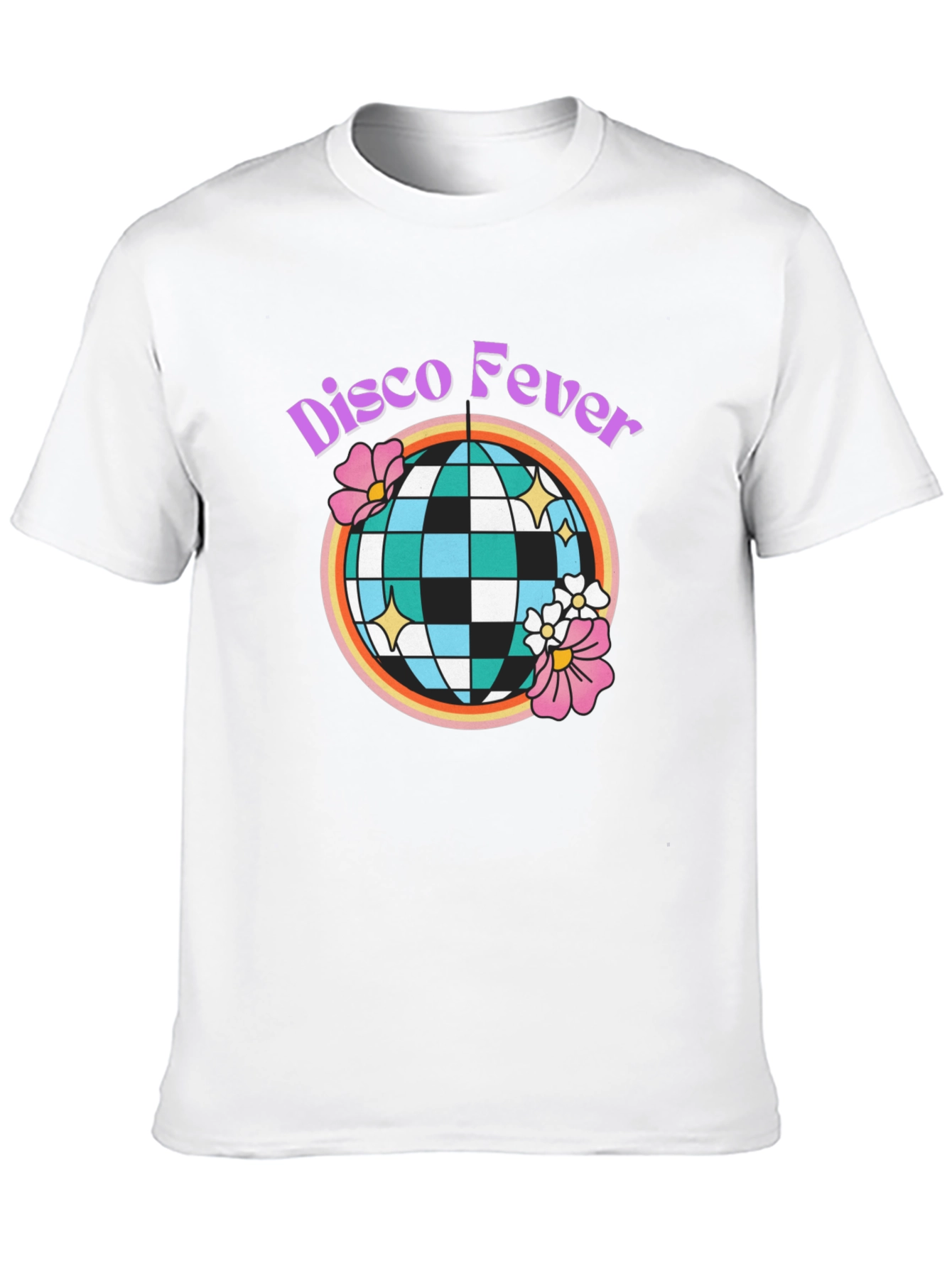 Disco Fever Graphic Tee - Retro Party Shirt