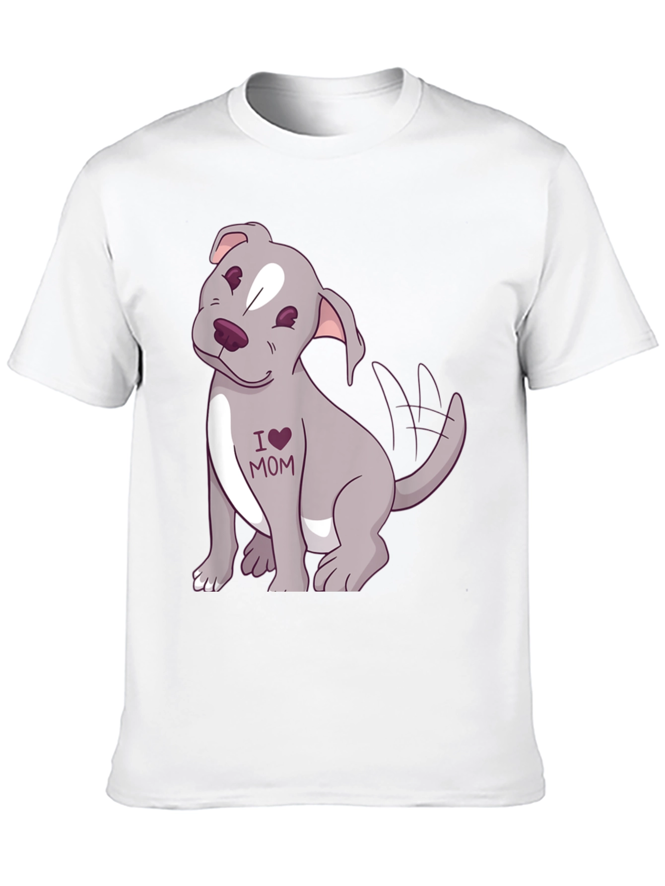 I Love Mom Dog T-Shirt