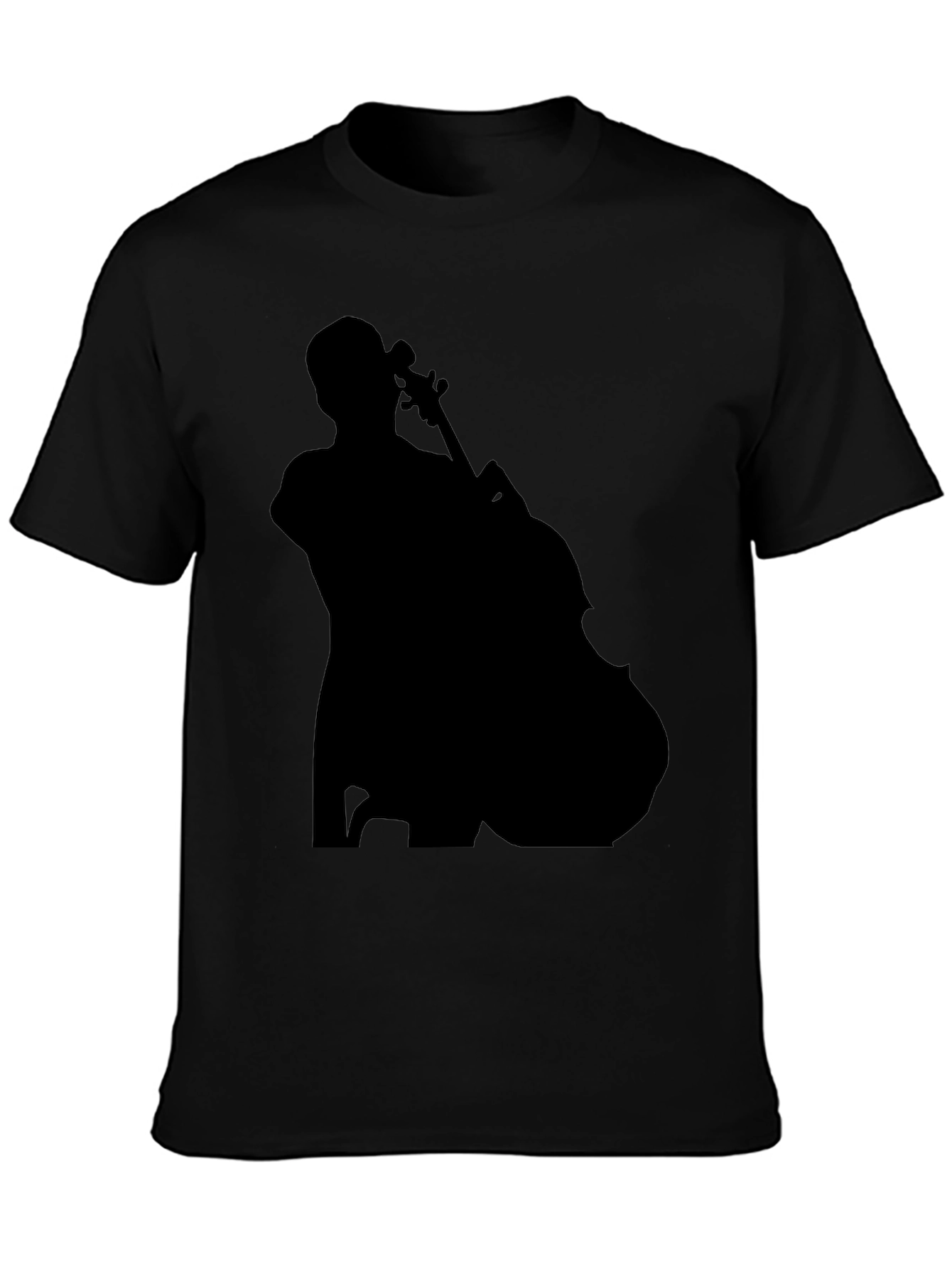 Musician Silhouette Graphic Tee - Black