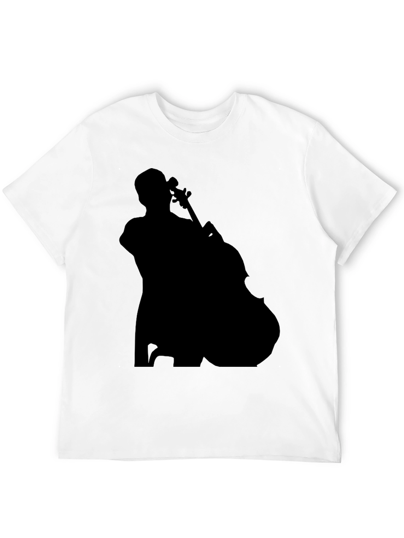 Musician Silhouette Graphic Tee - Black