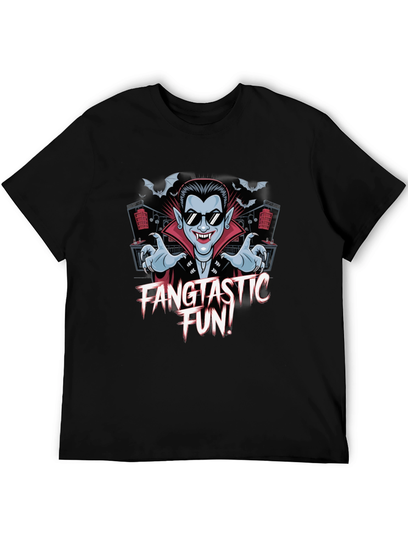 Fangtastic Fun Dracula T-Shirt - Spooky Party Wear