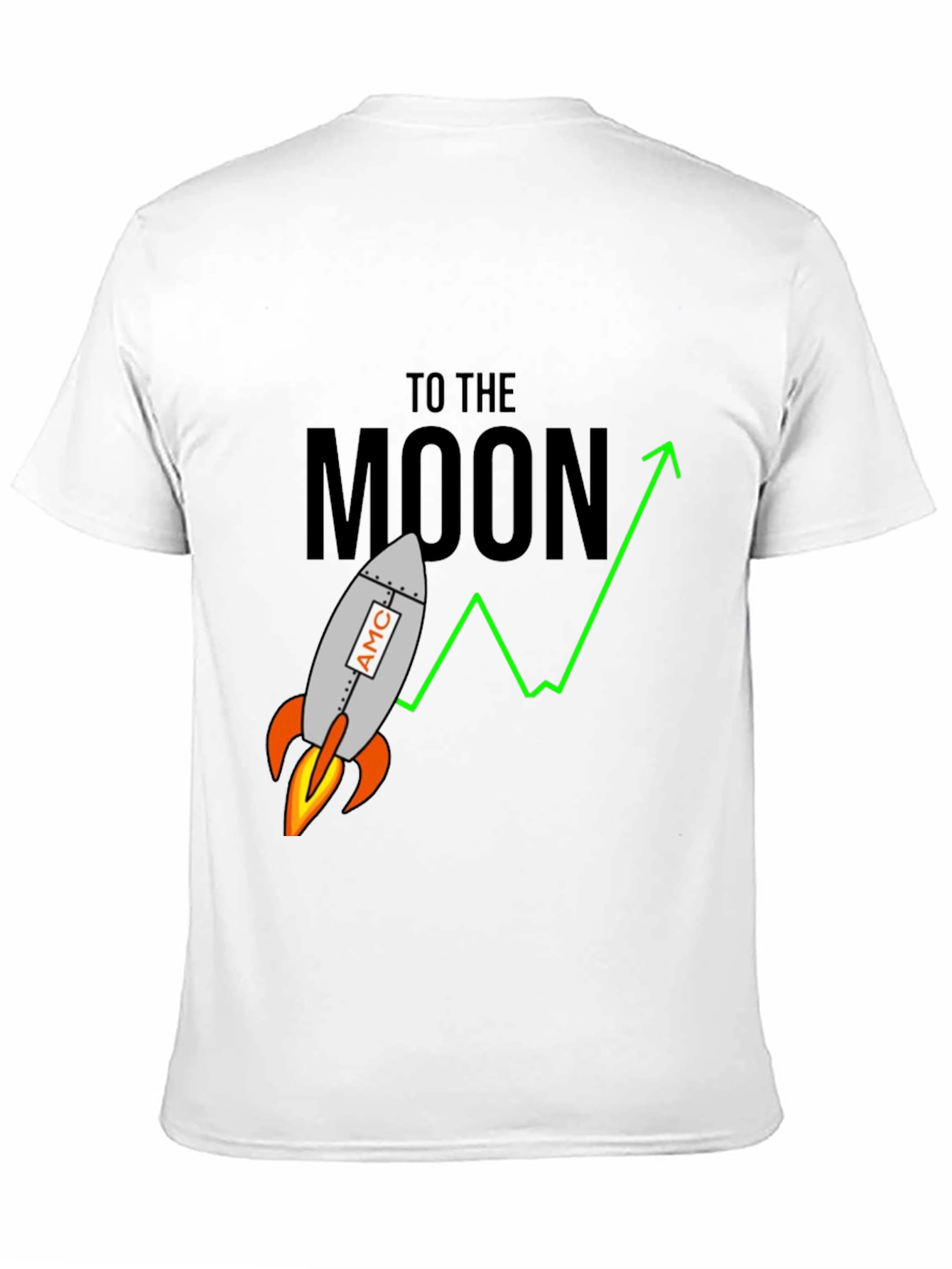 AMC To The Moon Rocket Graphic T-Shirt