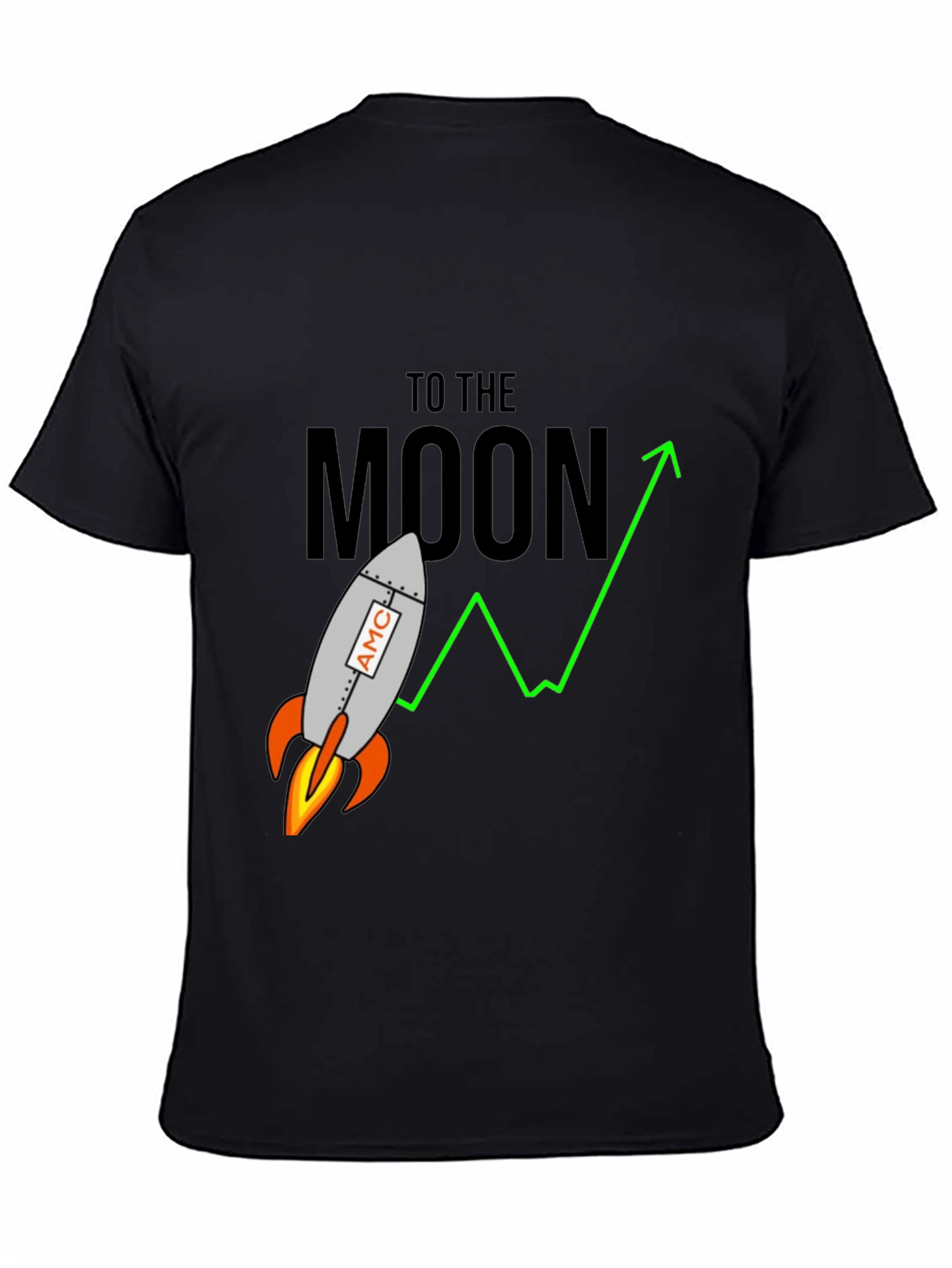 AMC To The Moon Rocket Graphic T-Shirt