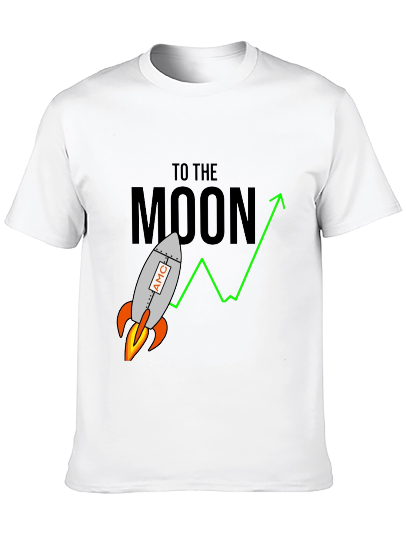 AMC To The Moon Rocket Graphic T-Shirt