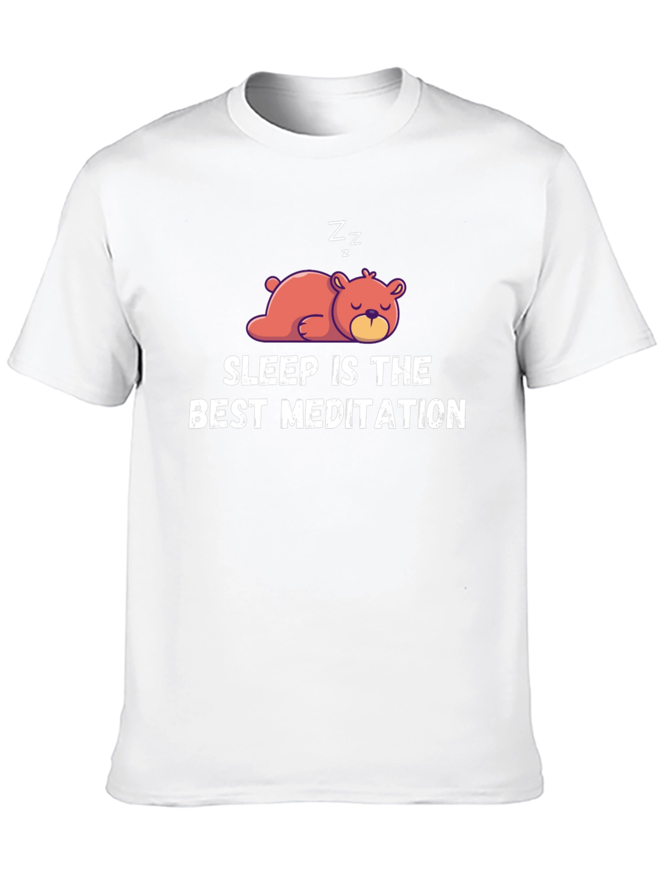 Sleep Is The Best Meditation Black T-Shirt