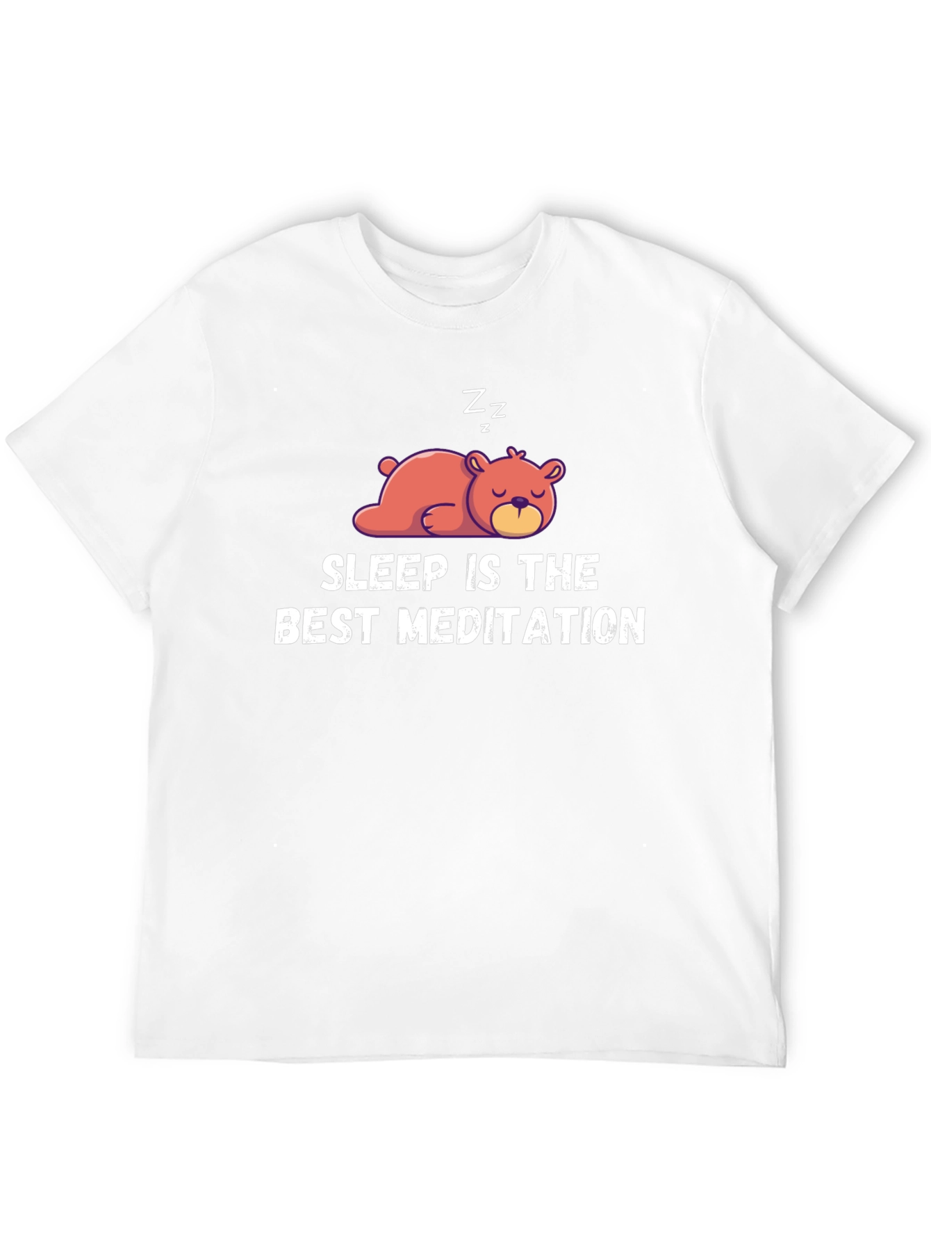 Sleep Is The Best Meditation Black T-Shirt