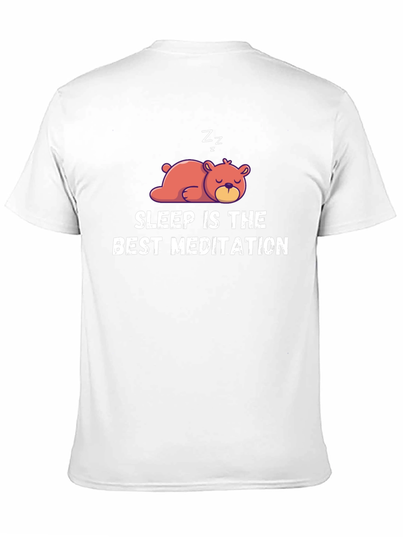 Sleep Is The Best Meditation Black T-Shirt