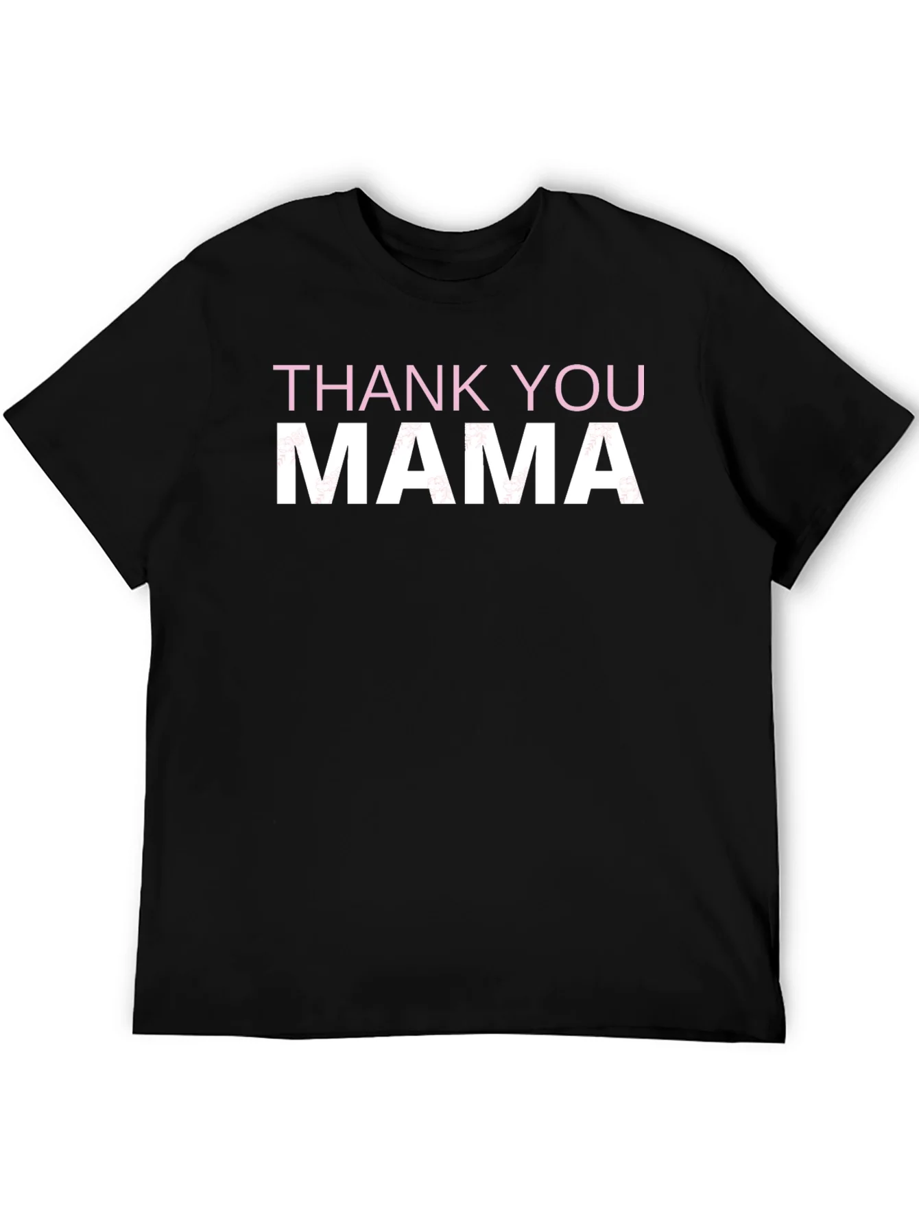 Thank You Mama Graphic T-Shirt - Black