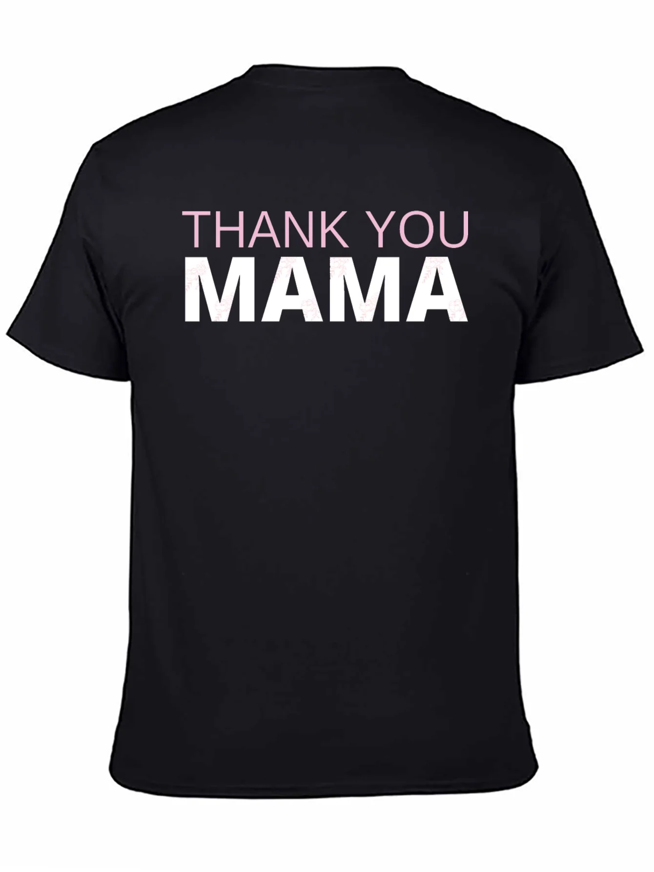Thank You Mama Graphic T-Shirt - Black