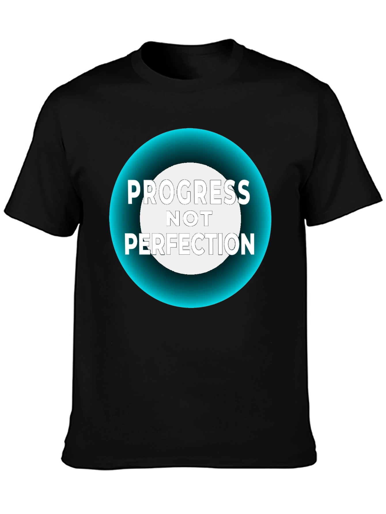 Progress Not Perfection Black T-Shirt