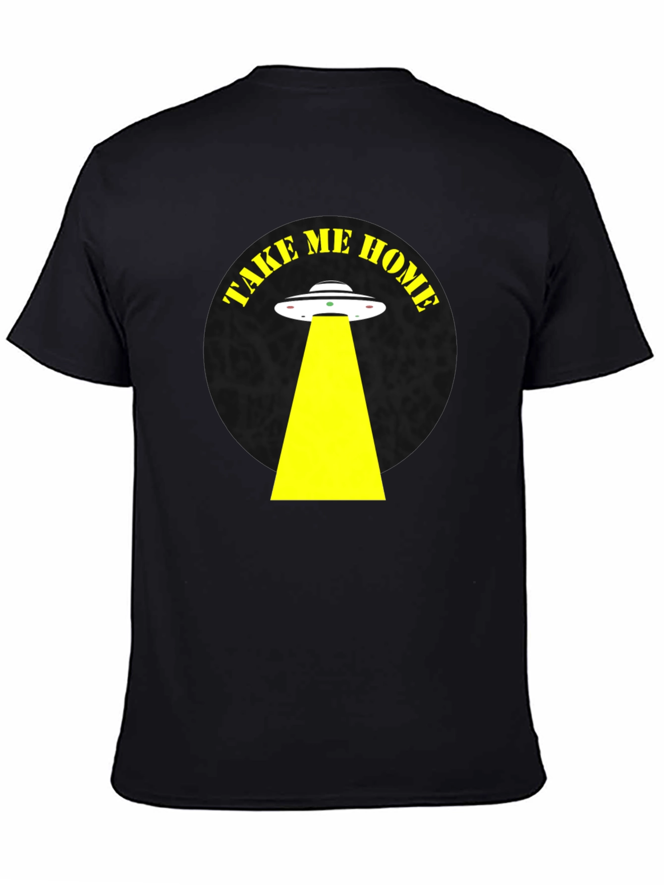 Take Me Home Alien Abduction Black T-Shirt