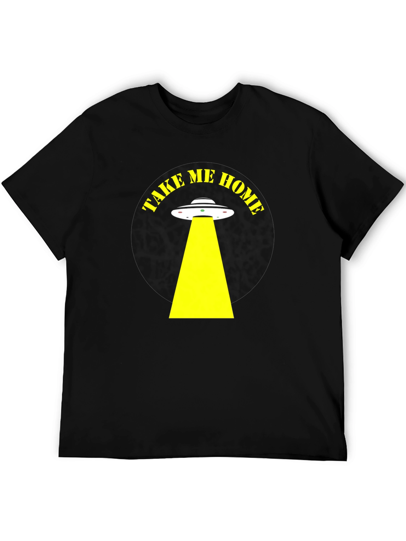 Take Me Home Alien Abduction Black T-Shirt