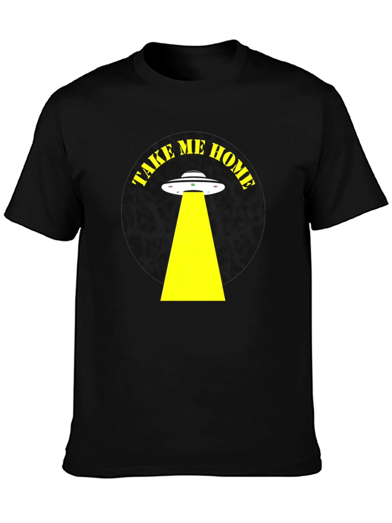 Take Me Home Alien Abduction Black T-Shirt