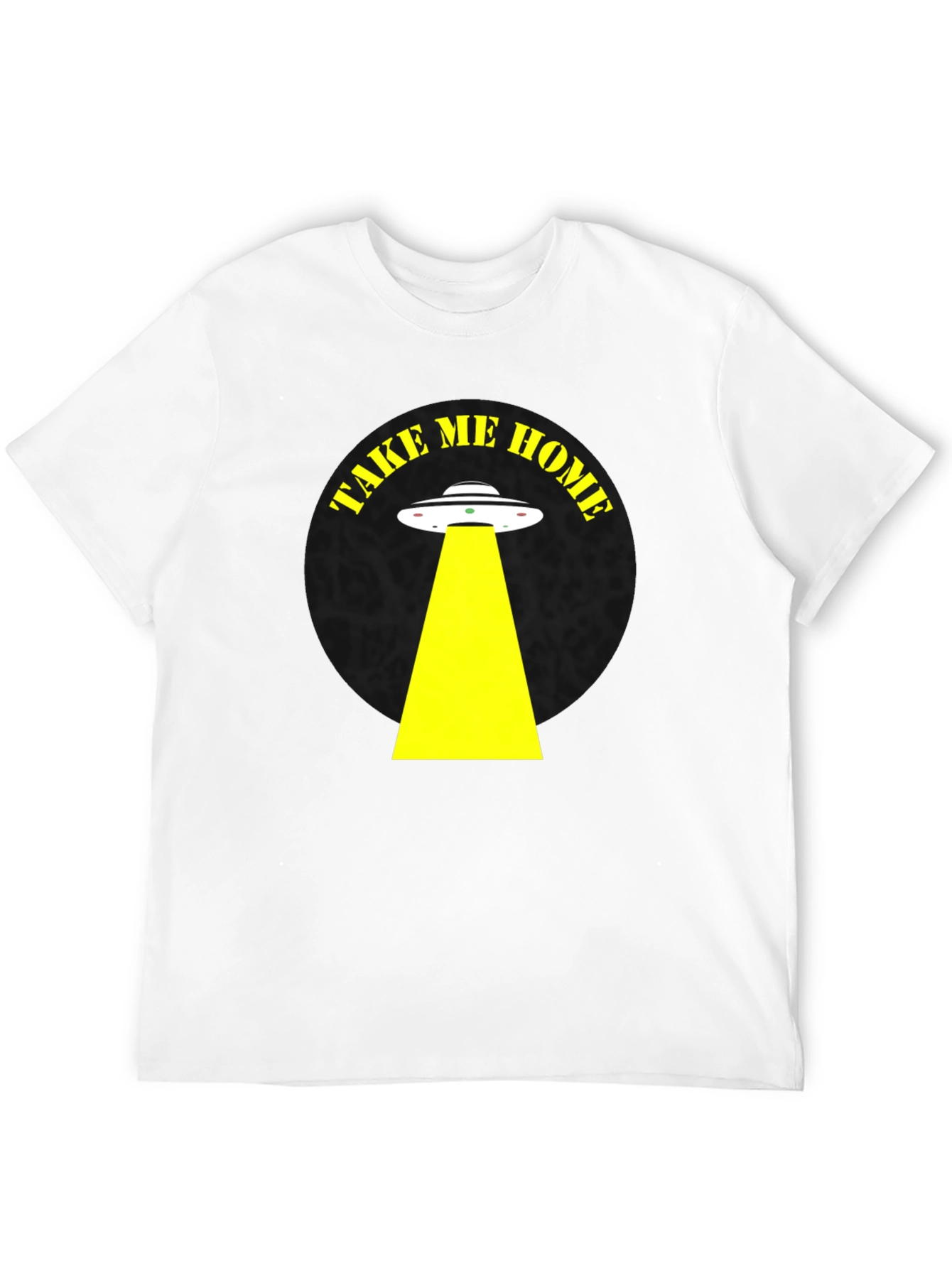 Take Me Home Alien Abduction Black T-Shirt