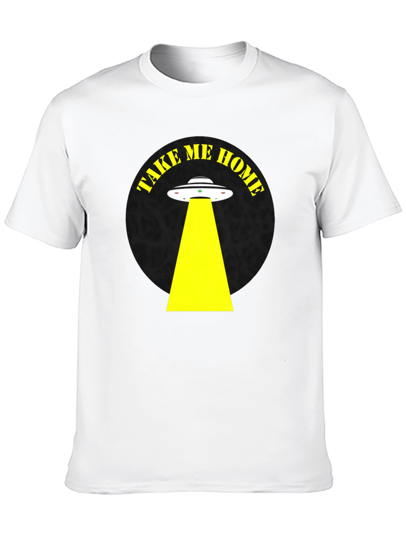 Take Me Home Alien Abduction Black T-Shirt