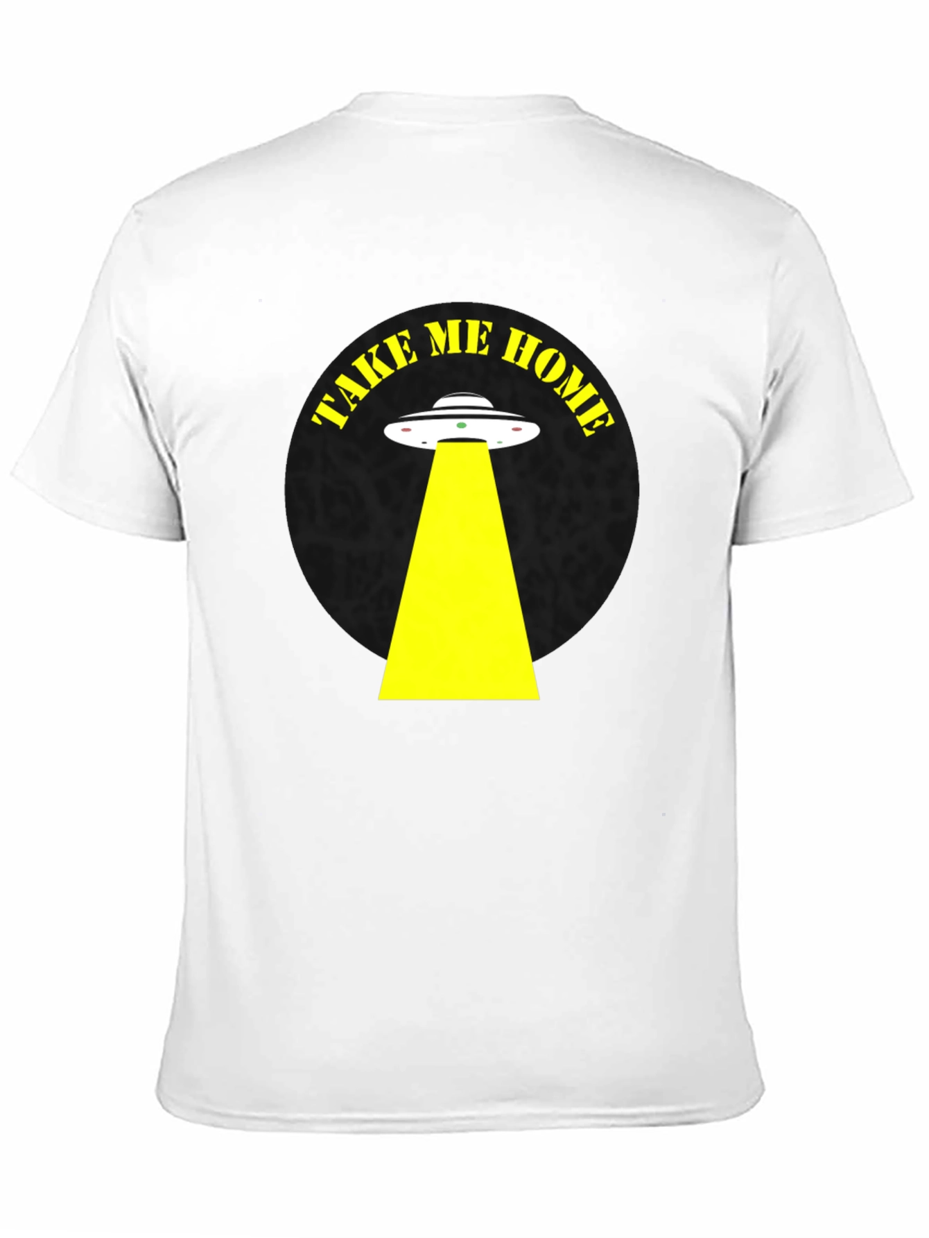 Take Me Home Alien Abduction Black T-Shirt