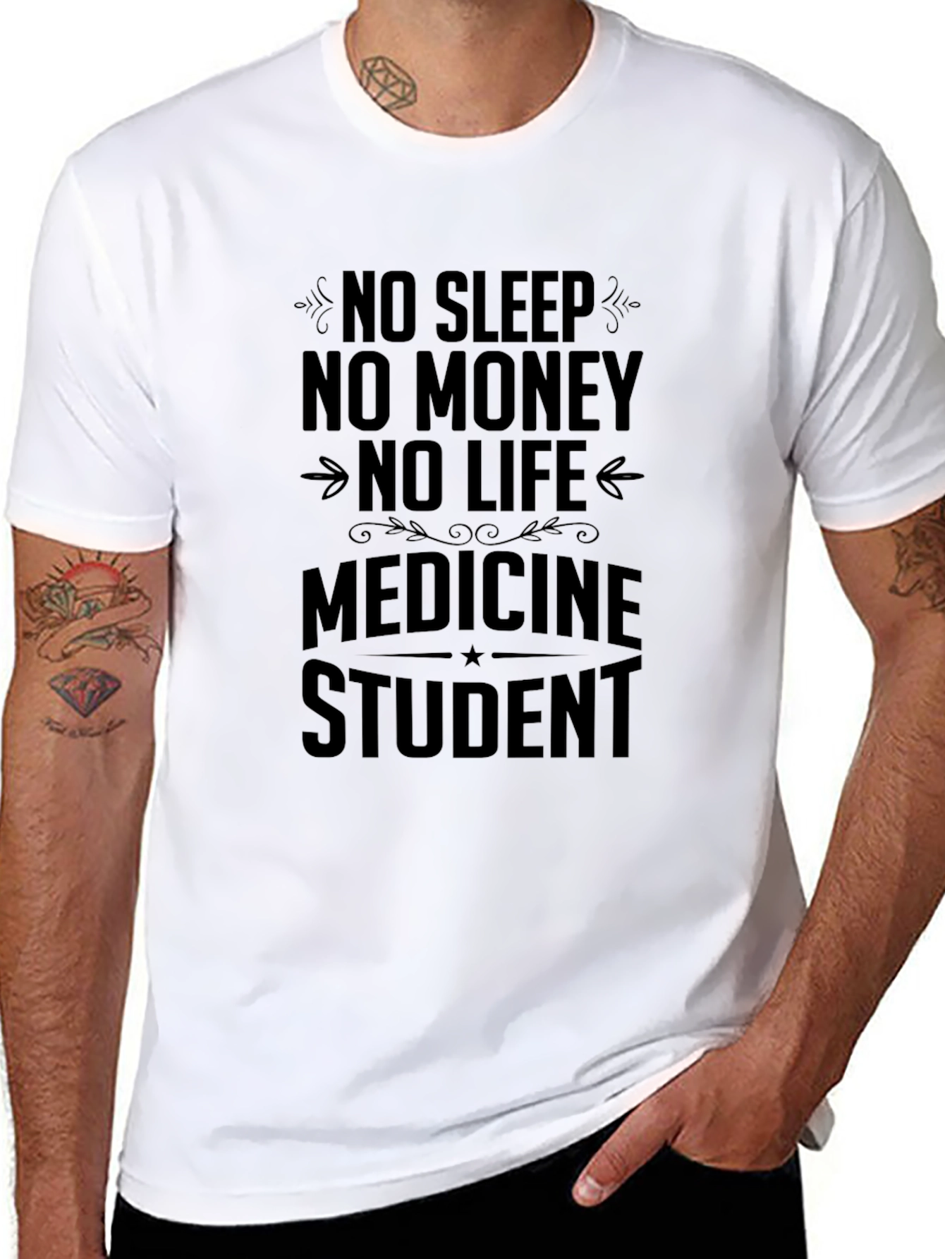 Medicine Student T-Shirt - No Sleep No Life