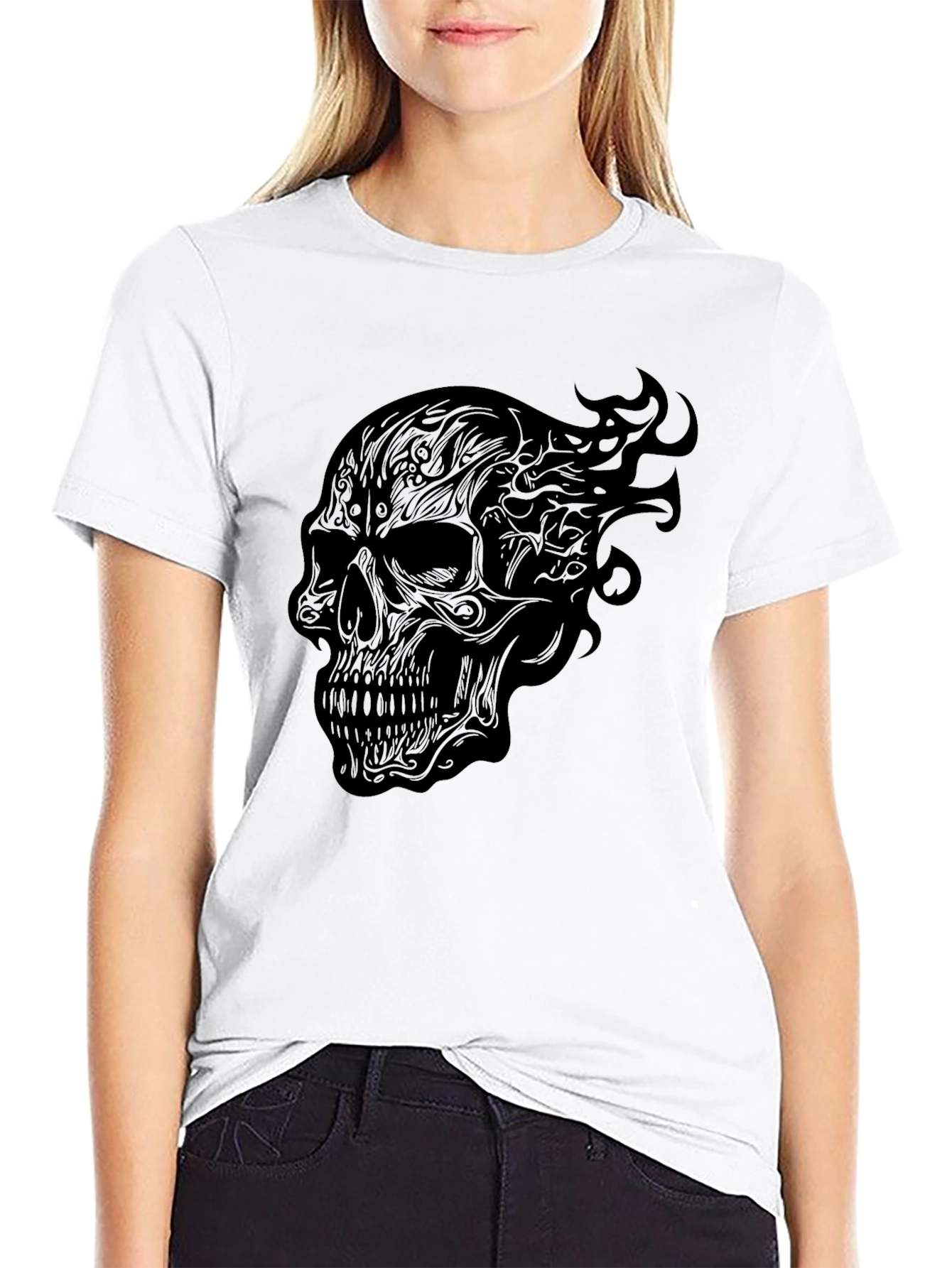 Skull Graphic Tee - Mens Black T-Shirt
