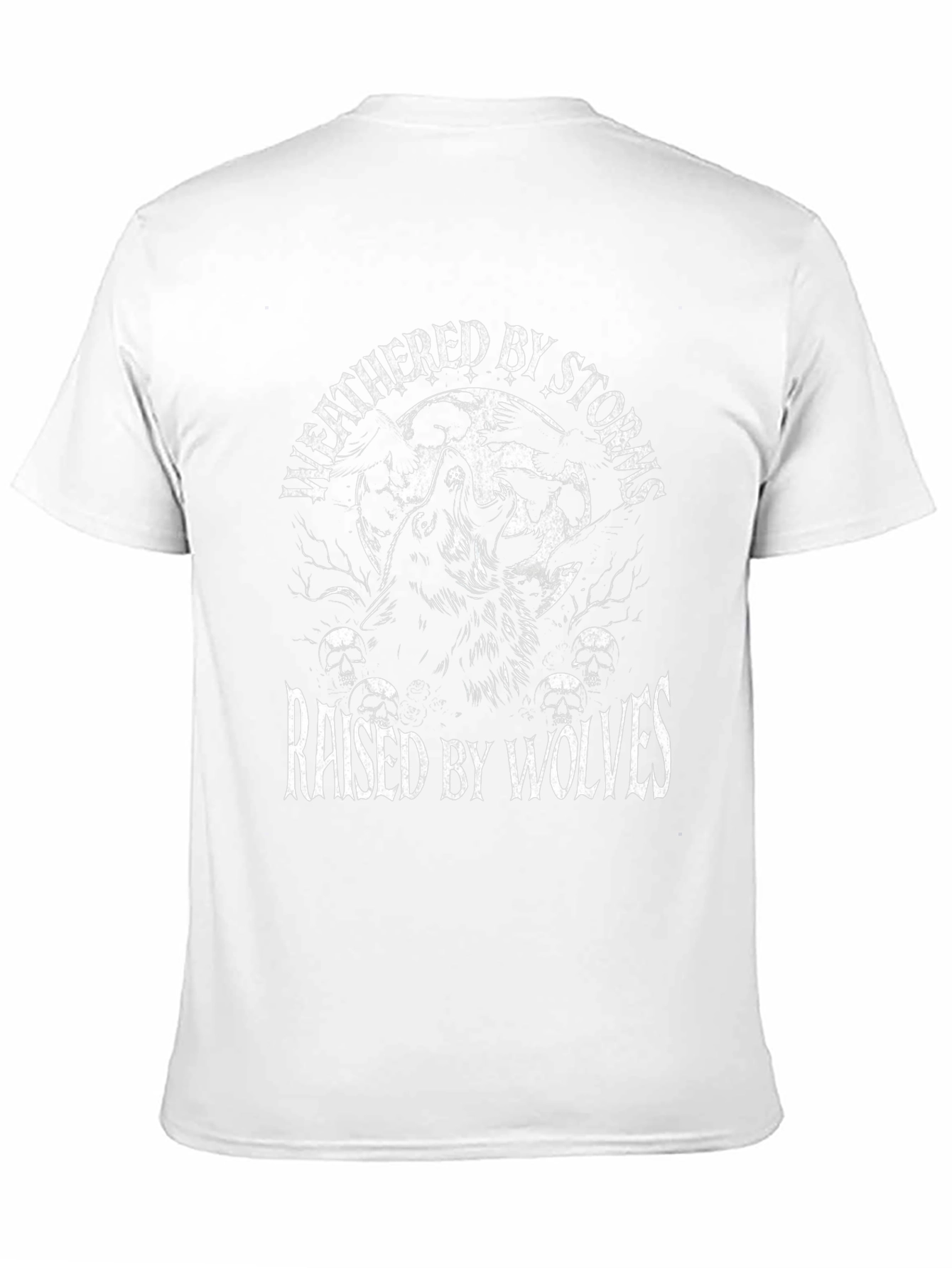 Weathered By Storms Raised By Wolves Graphic T-Shirt