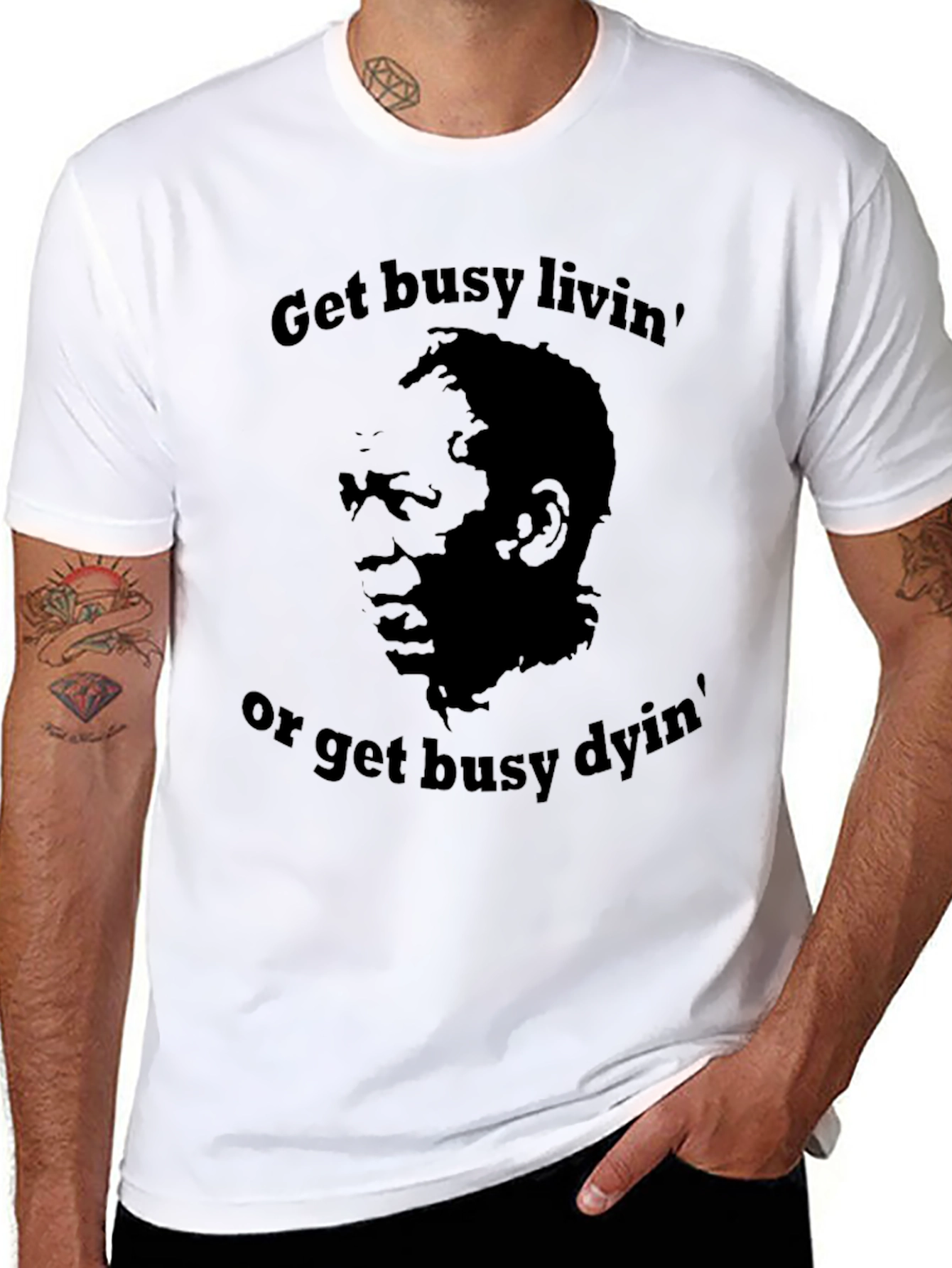 Get Busy Livin T-Shirt - Classic Movie Quote Tee