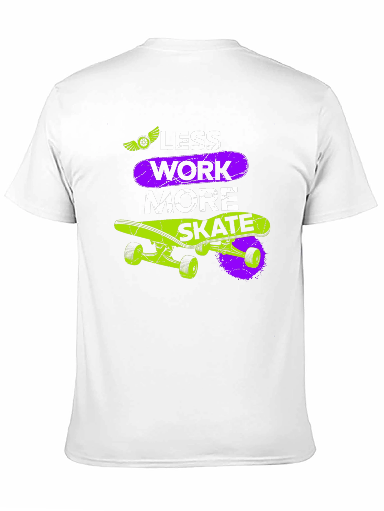 Less Work More Skate Graphic T-Shirt