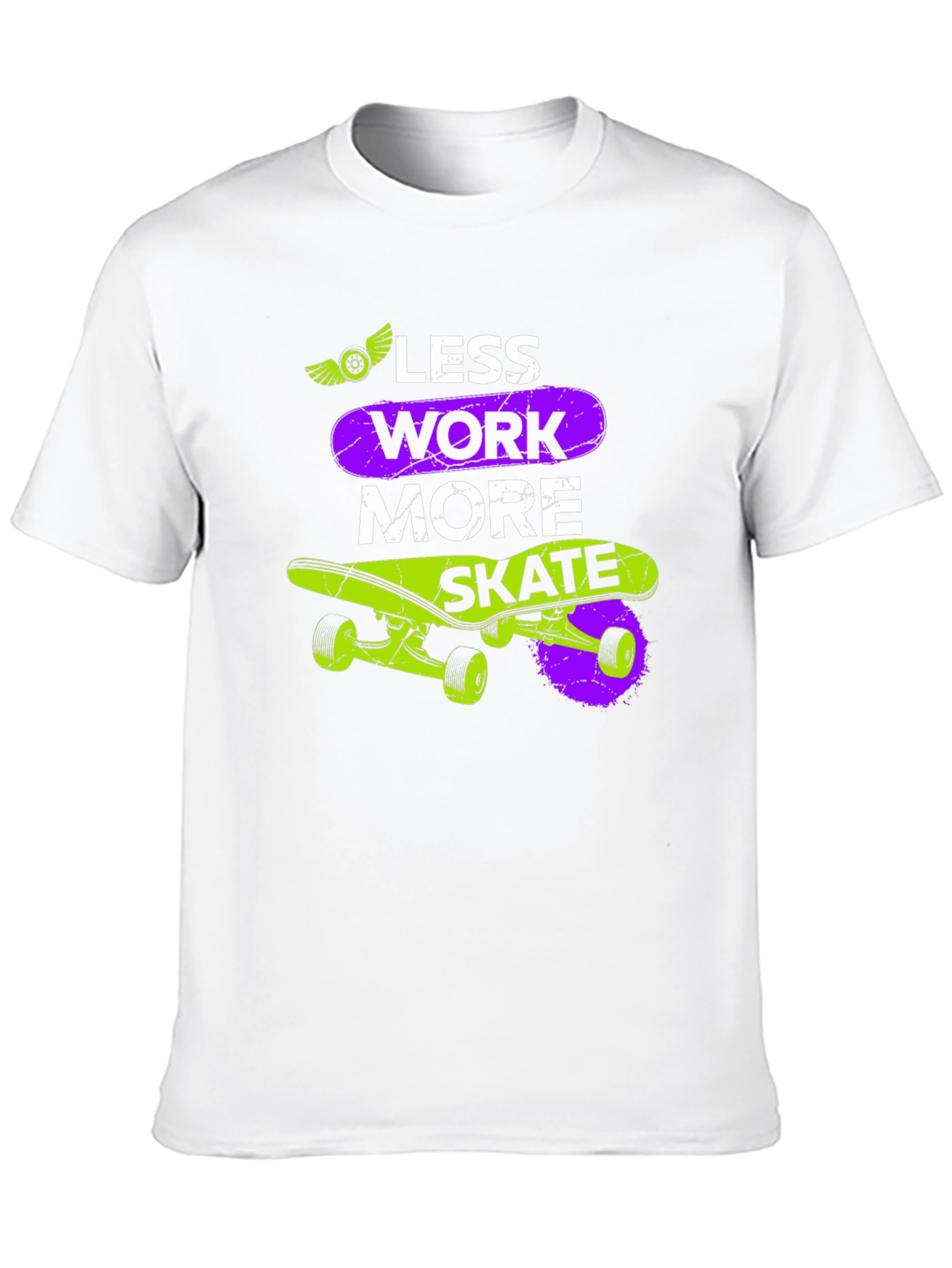 Less Work More Skate Graphic T-Shirt