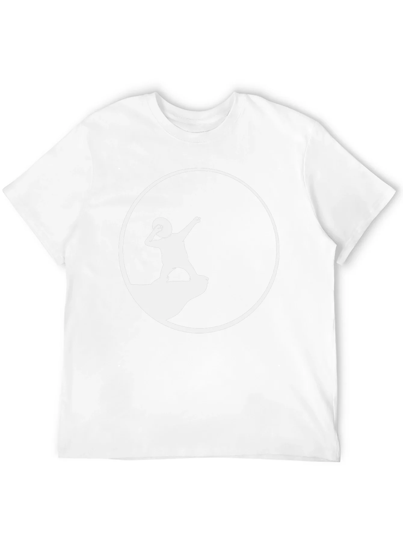 Silhouette Throwing Rocks T-Shirt - Black