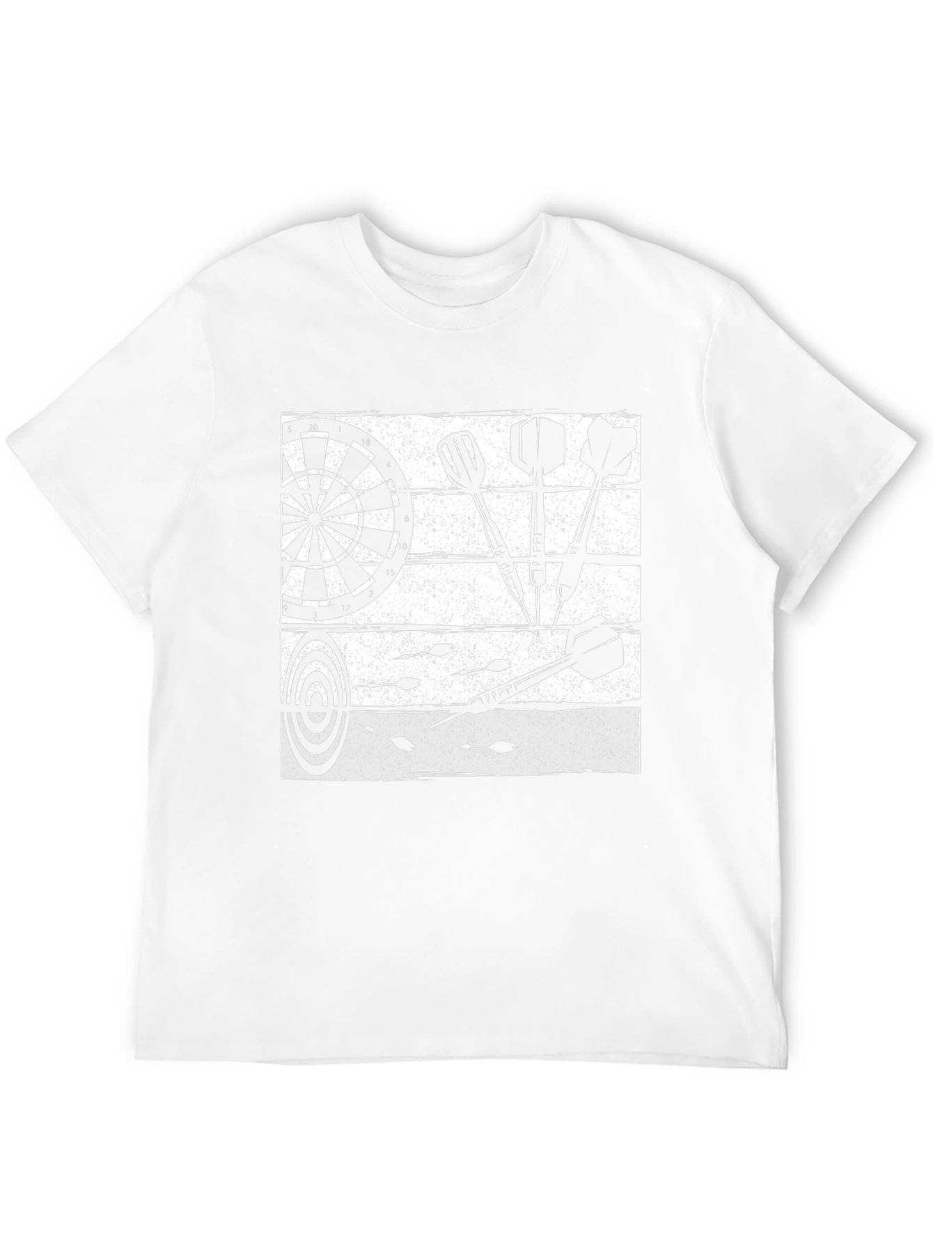 Darts Graphic T-Shirt - Black Cotton Tee