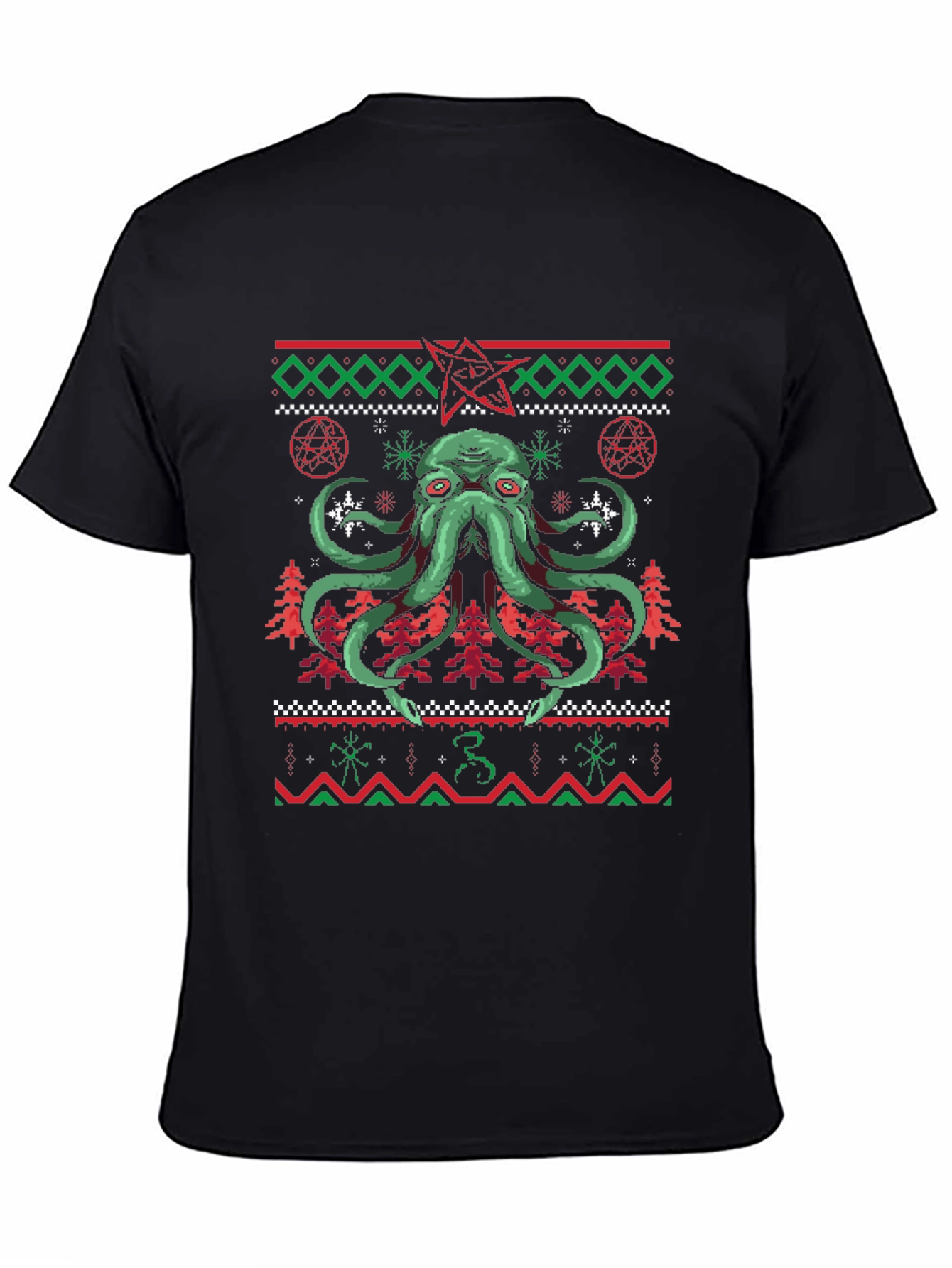 Cthulhu Christmas T-Shirt Ugly Sweater Style