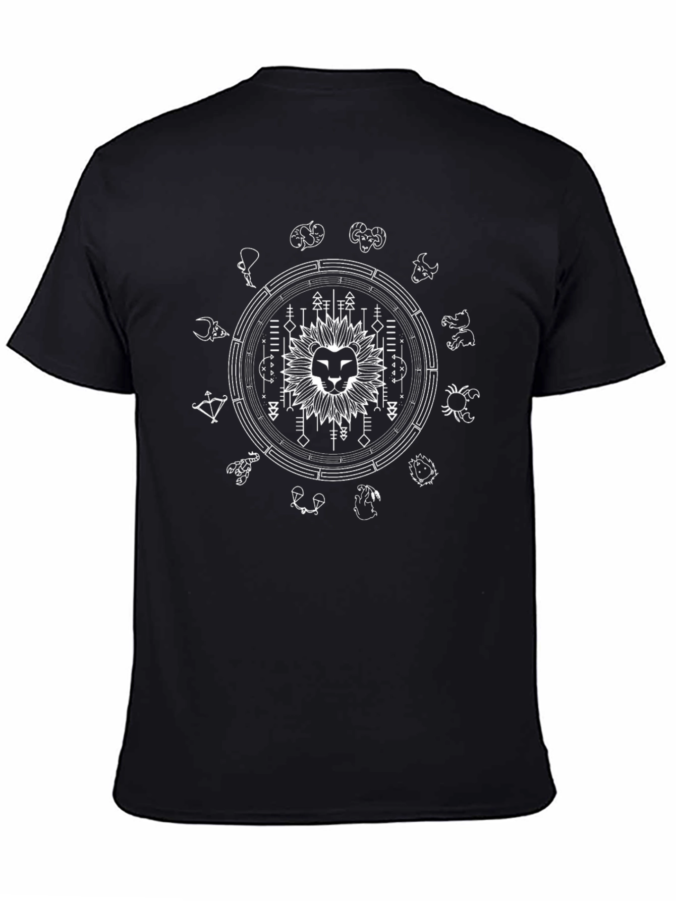 Zodiac Lion Graphic Tee - Stylish Astrology Shirt