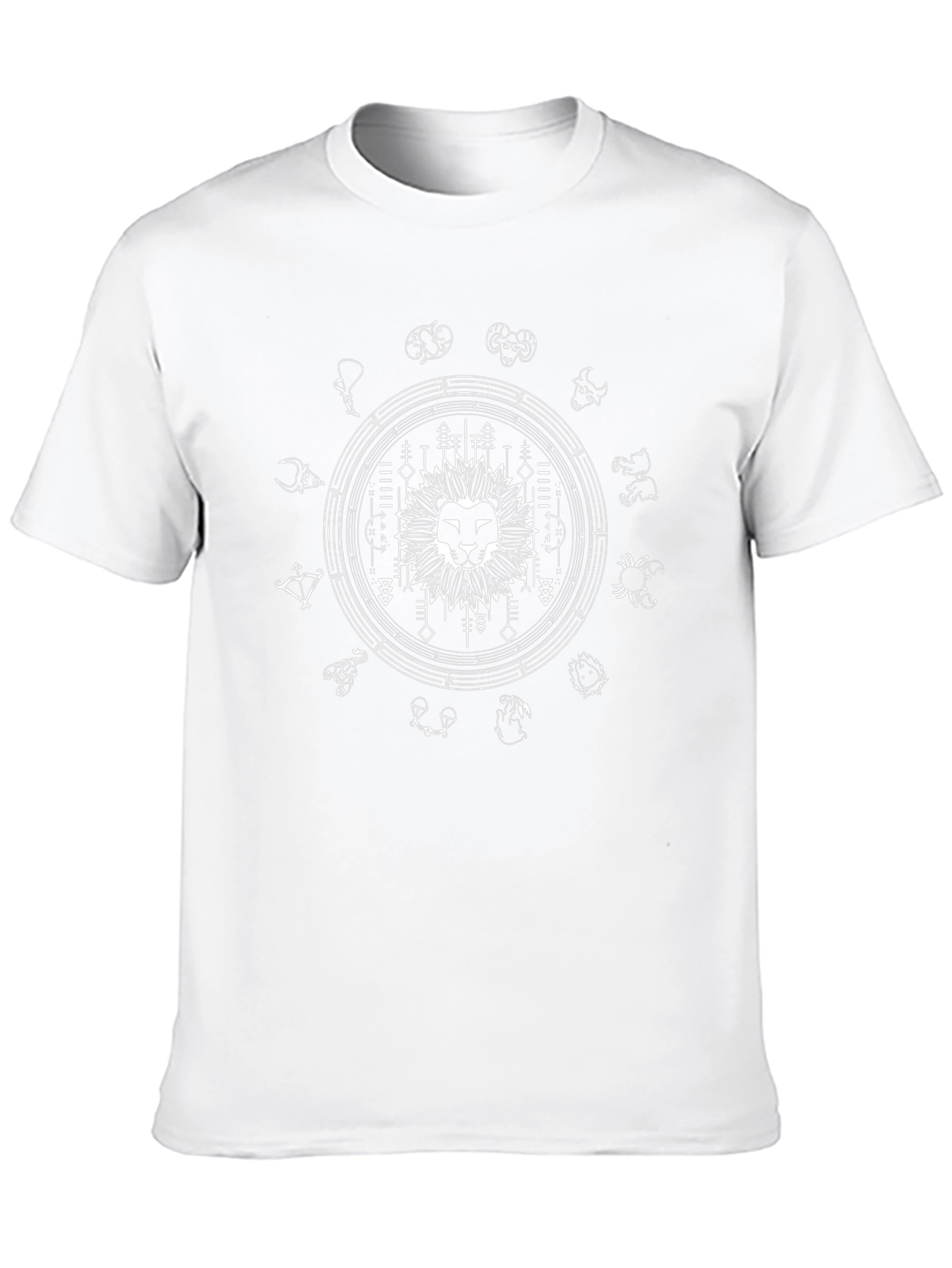 Zodiac Lion Graphic Tee - Stylish Astrology Shirt