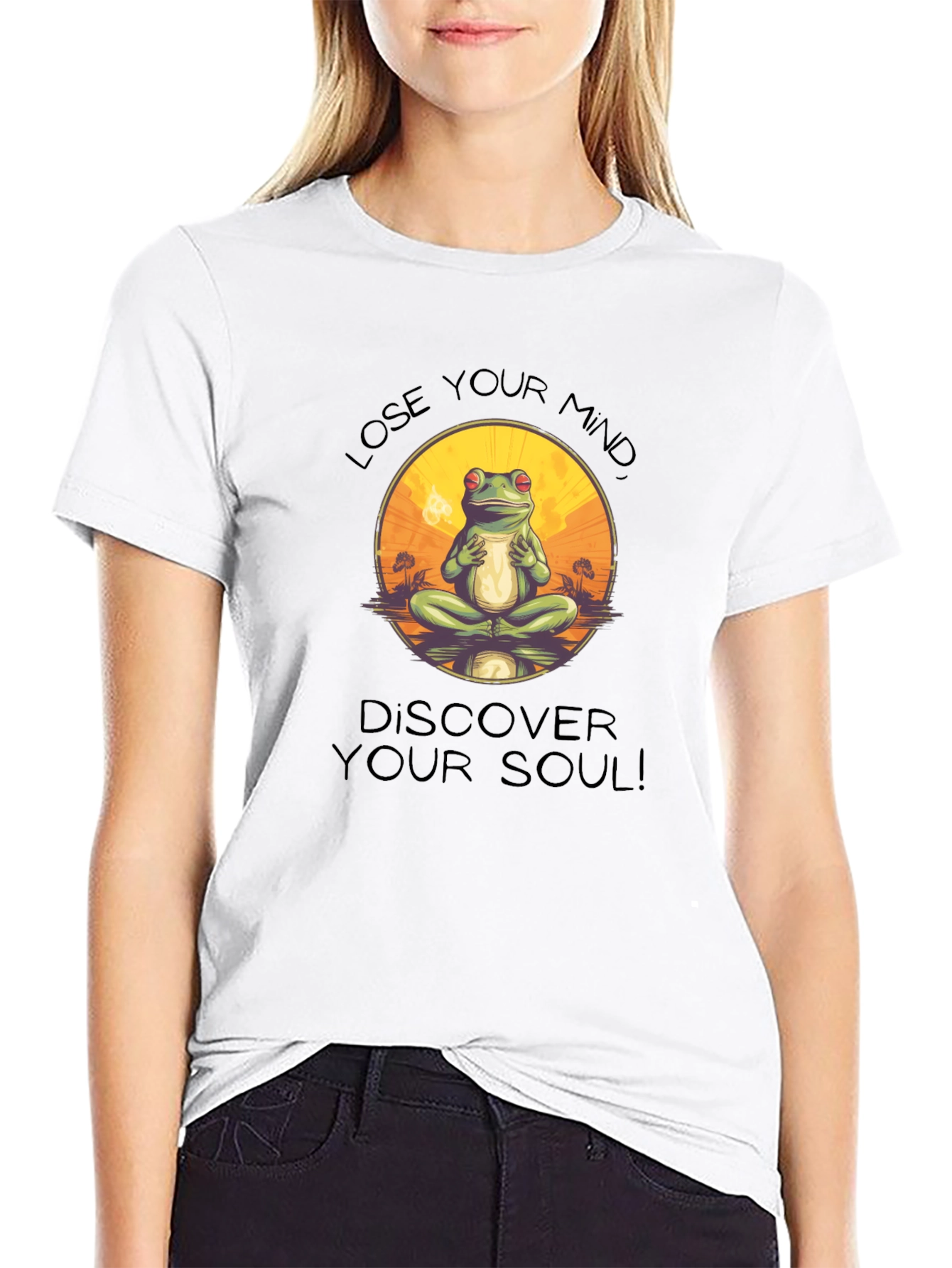 Zen Frog T-Shirt: Lose Your Mind Find Your Soul