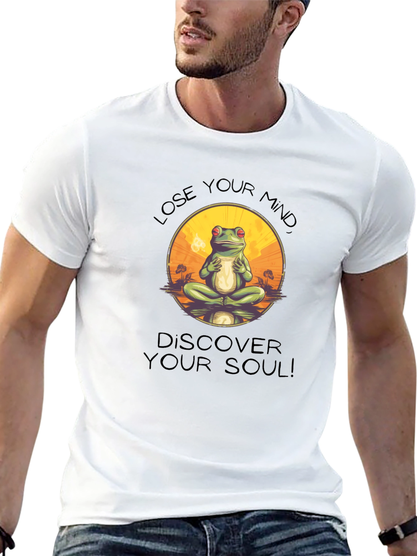 Zen Frog T-Shirt: Lose Your Mind Find Your Soul