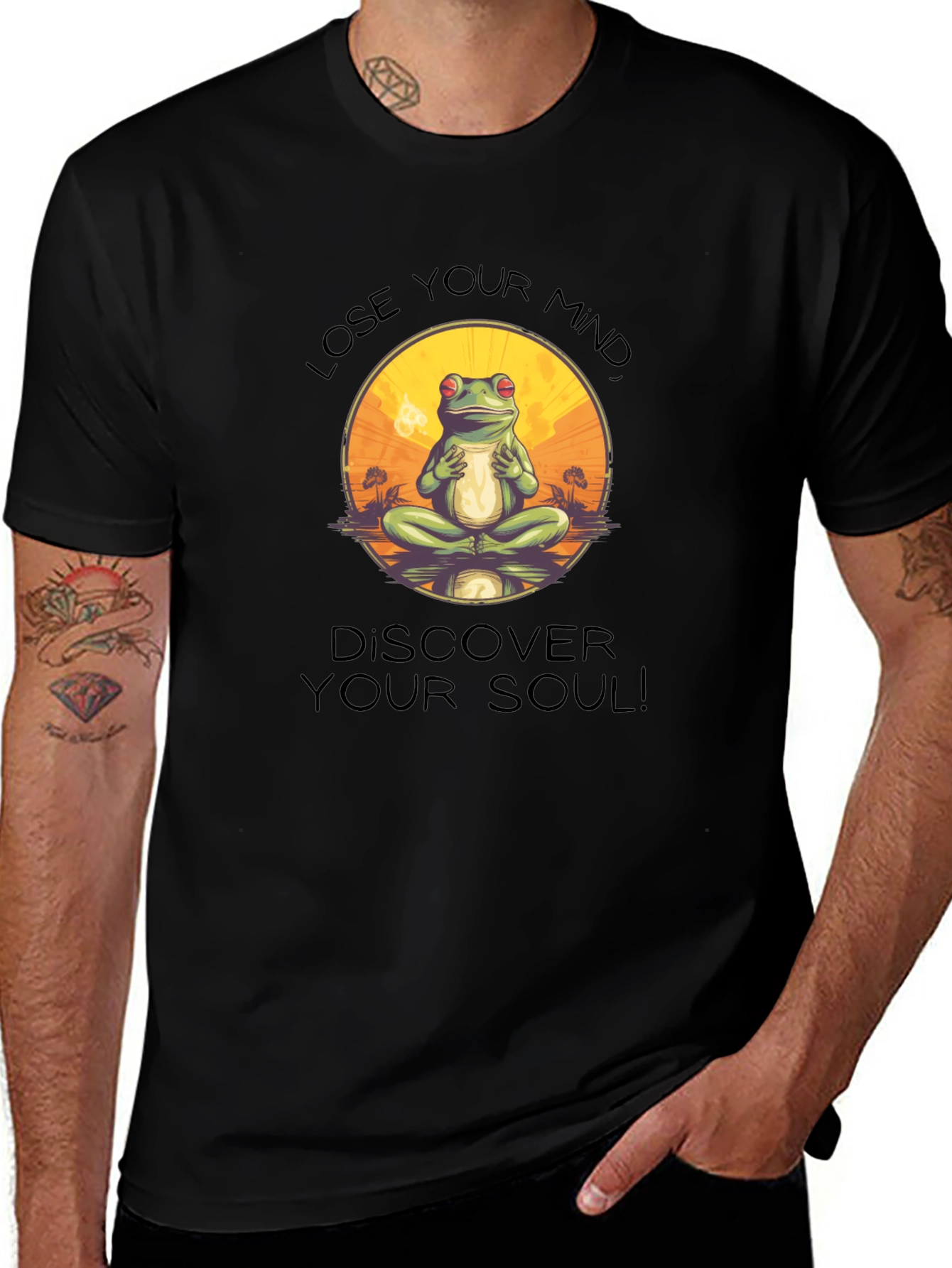 Zen Frog T-Shirt: Lose Your Mind Find Your Soul