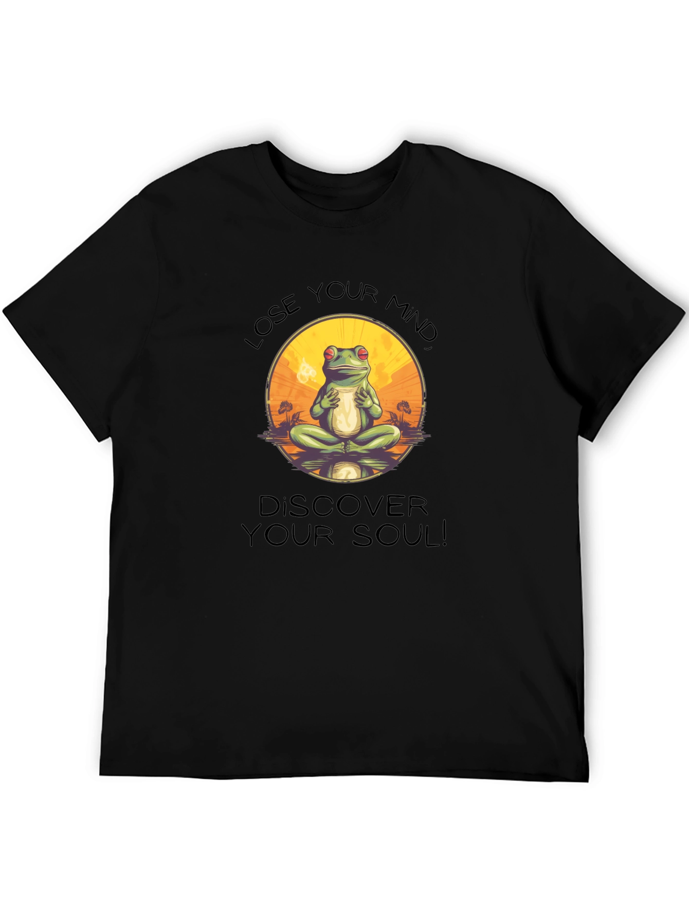 Zen Frog T-Shirt: Lose Your Mind Find Your Soul