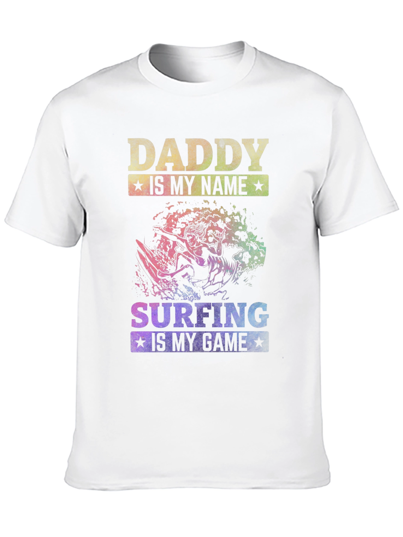 Daddy Surfing T-Shirt - Surfer Dad Tee
