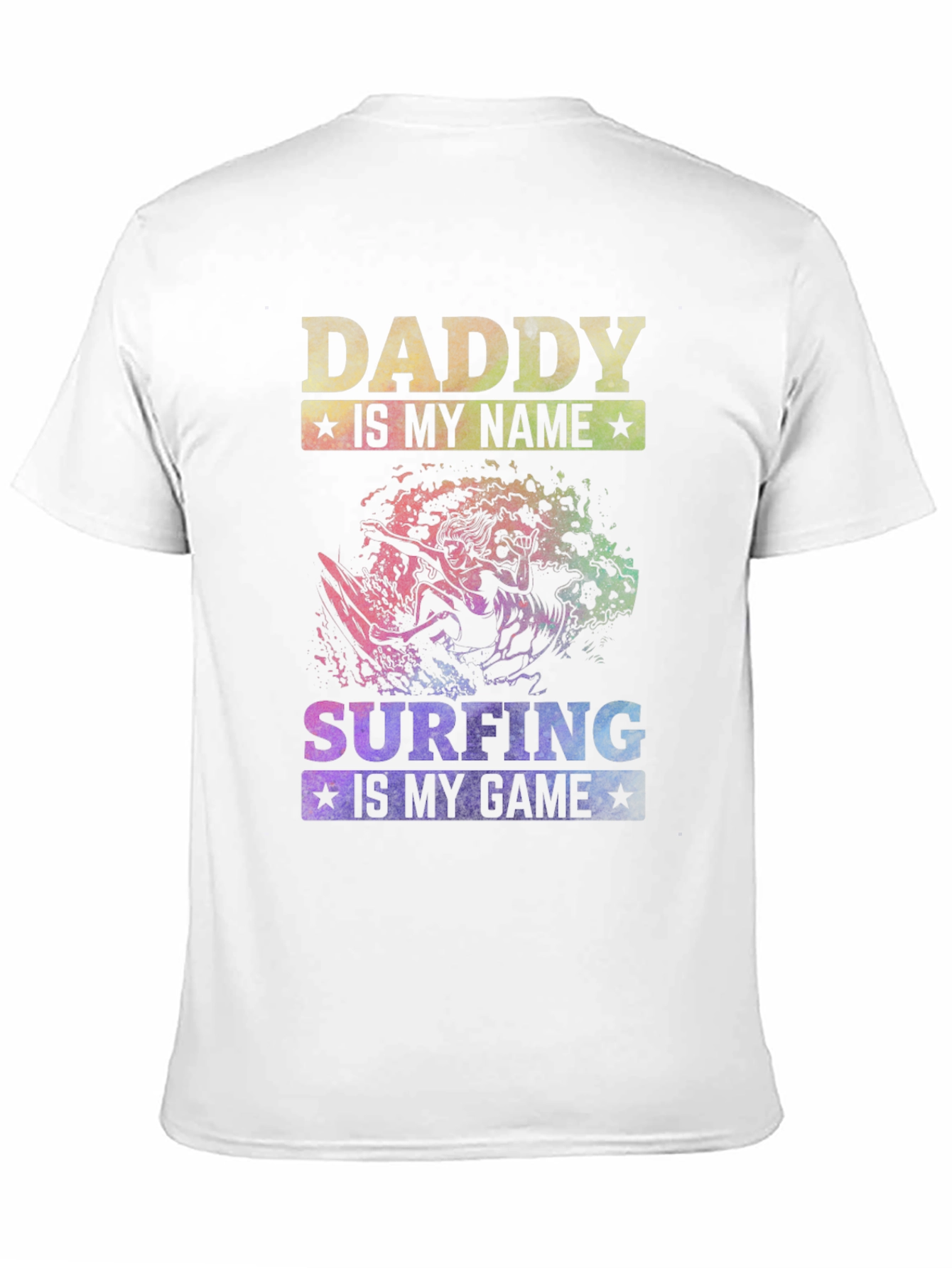 Daddy Surfing T-Shirt - Surfer Dad Tee
