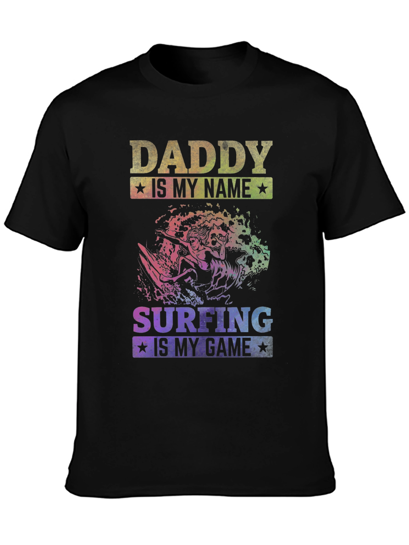 Daddy Surfing T-Shirt - Surfer Dad Tee