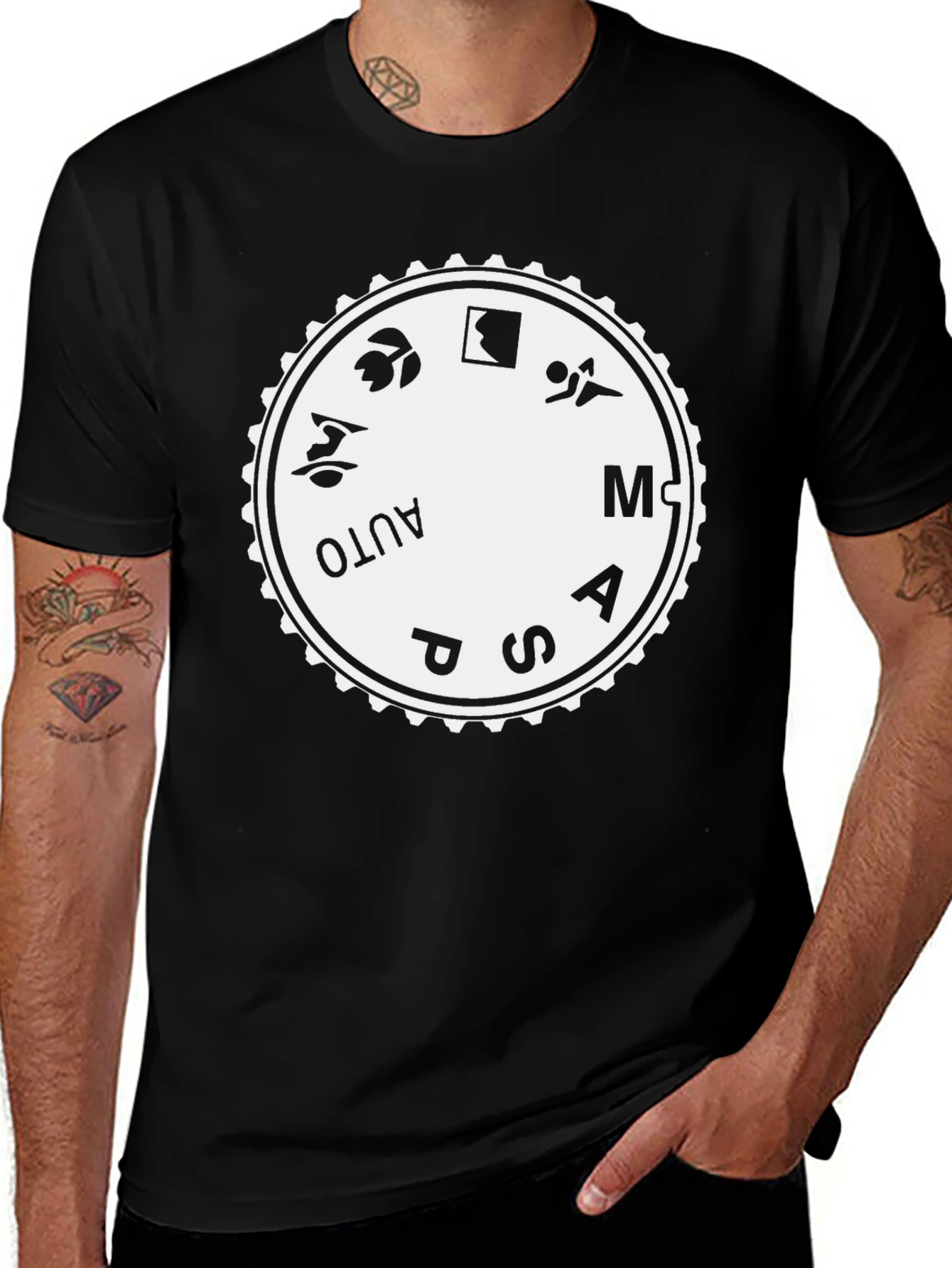 Camera Mode Dial Graphic T-Shirt