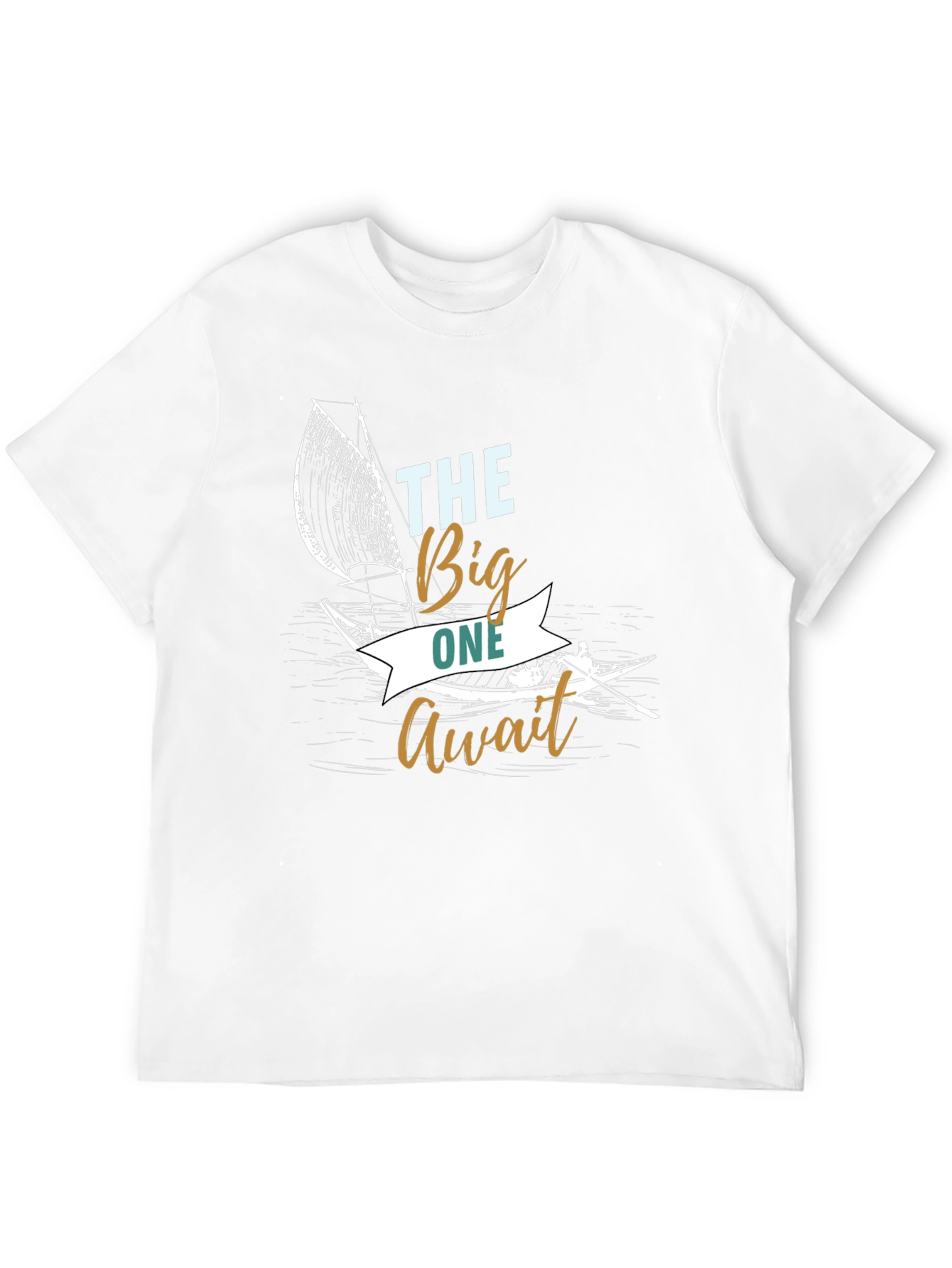 The Big One Await Black Graphic T-Shirt