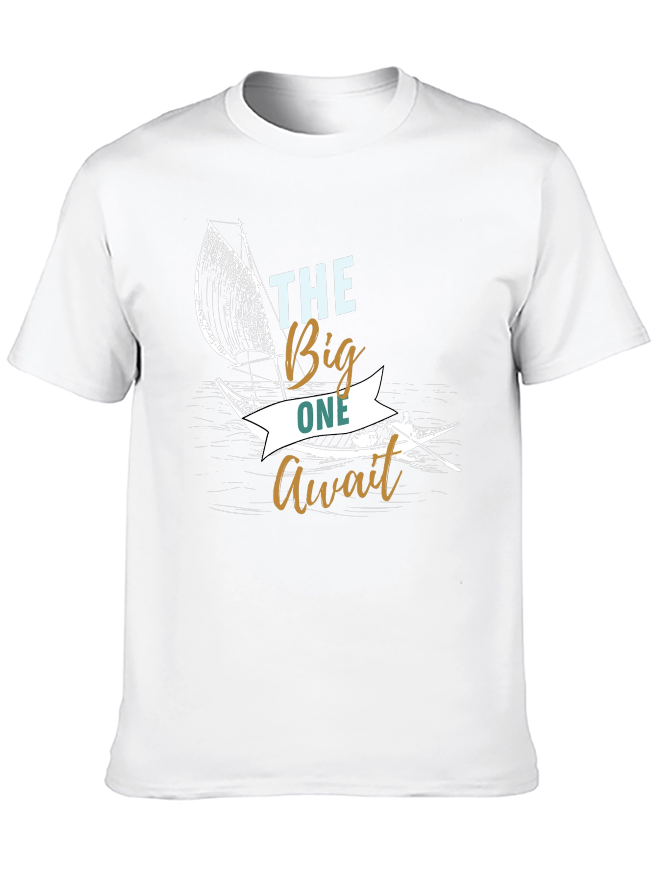 The Big One Await Black Graphic T-Shirt
