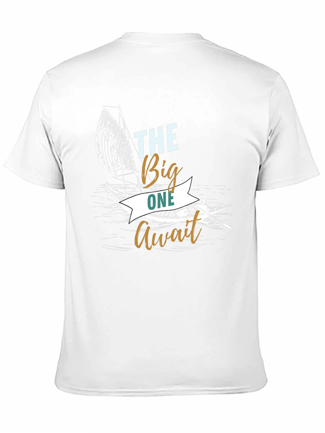 The Big One Await Black Graphic T-Shirt