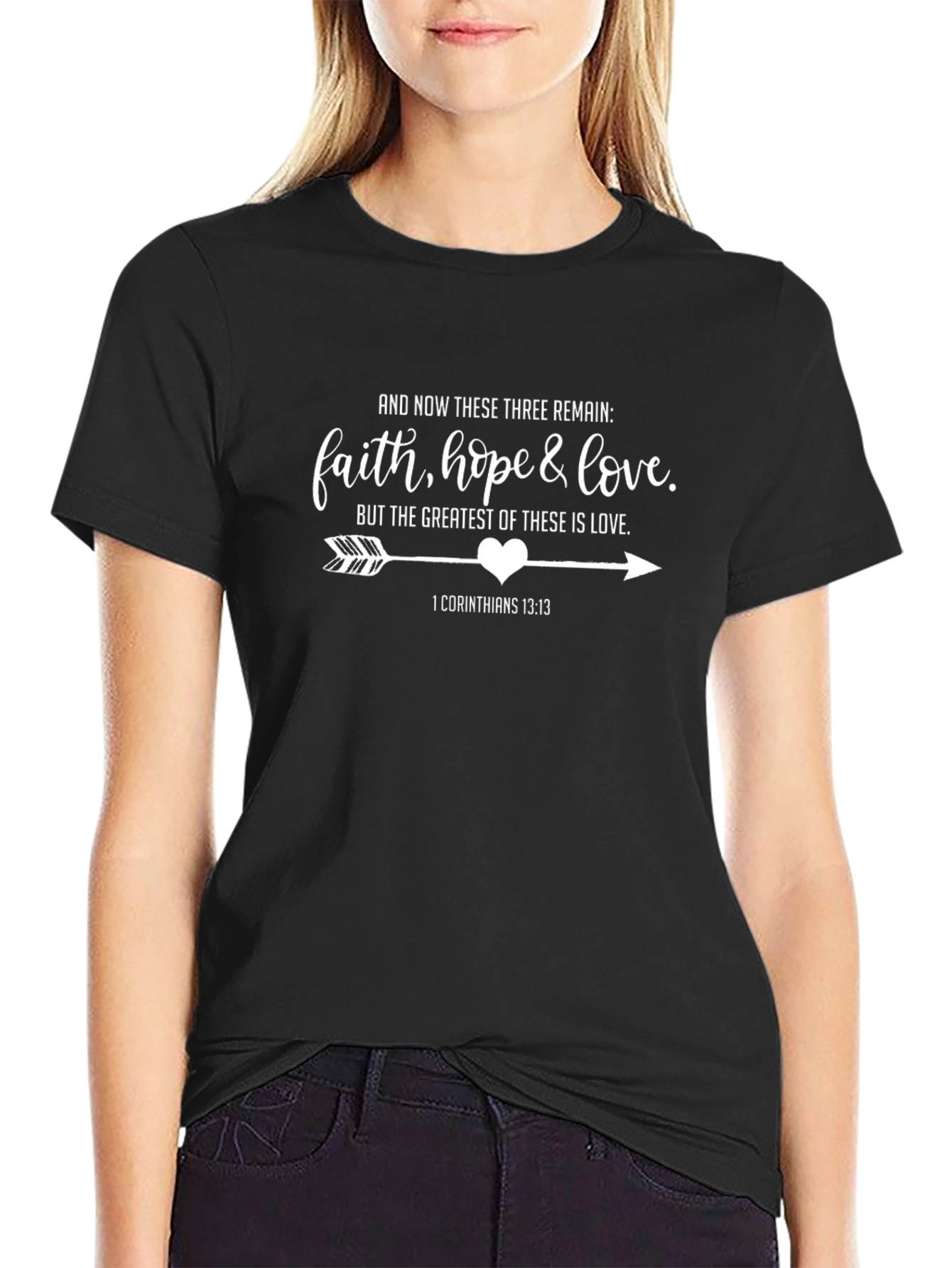 Faith Hope & Love T-Shirt: Christian Inspirational Tee
