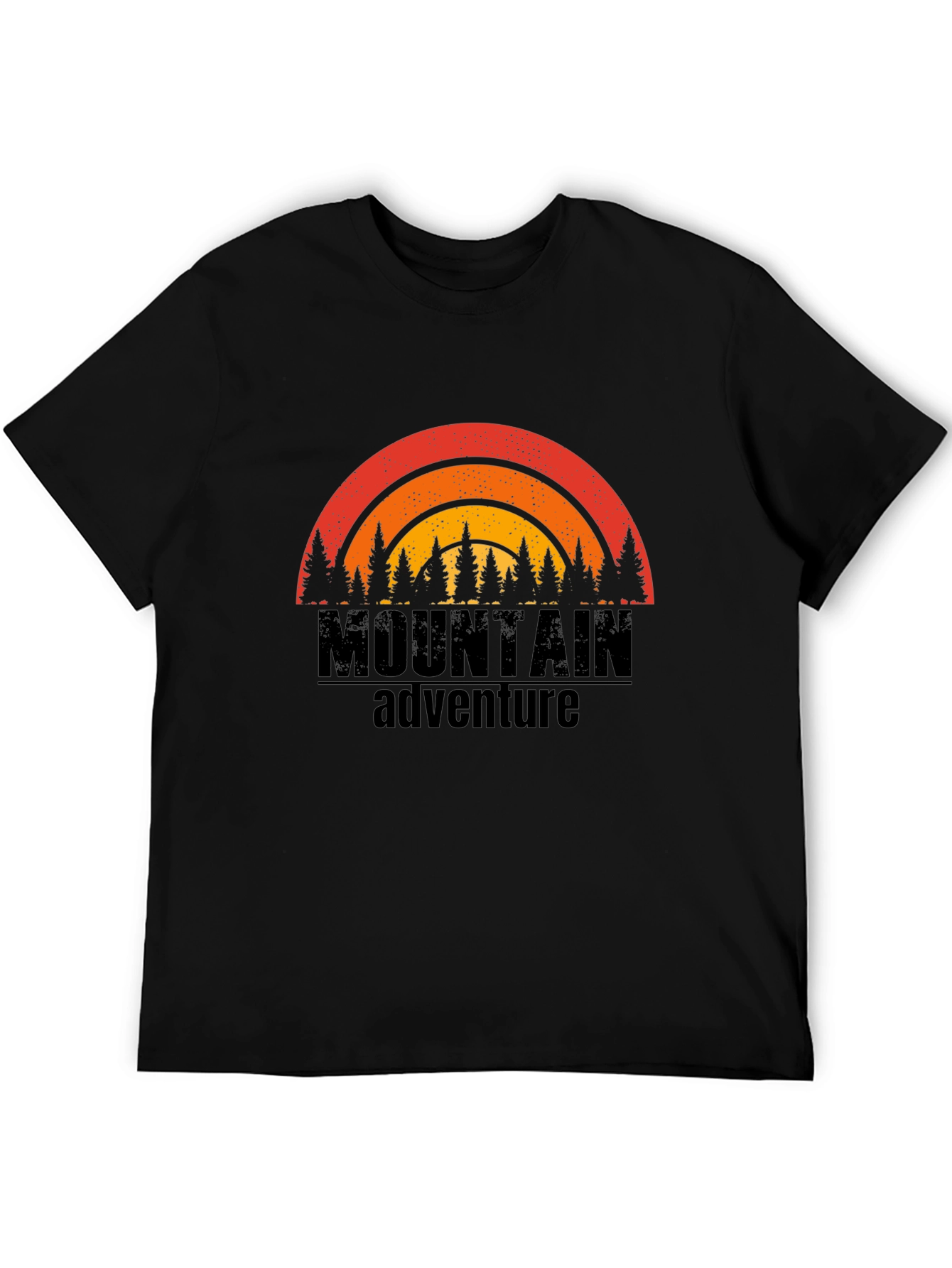 Mountain Adventure Graphic Tee - Black